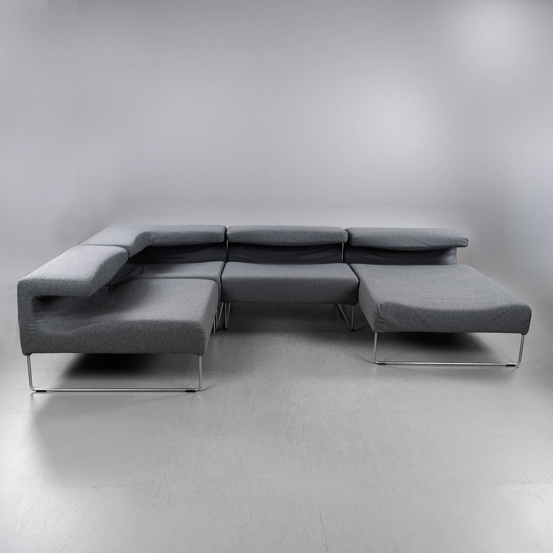 PATRICIA URQUIOLA. "Lowseat system", 4 moduler, soffa, Moroso, Italien, formgiven 2000.