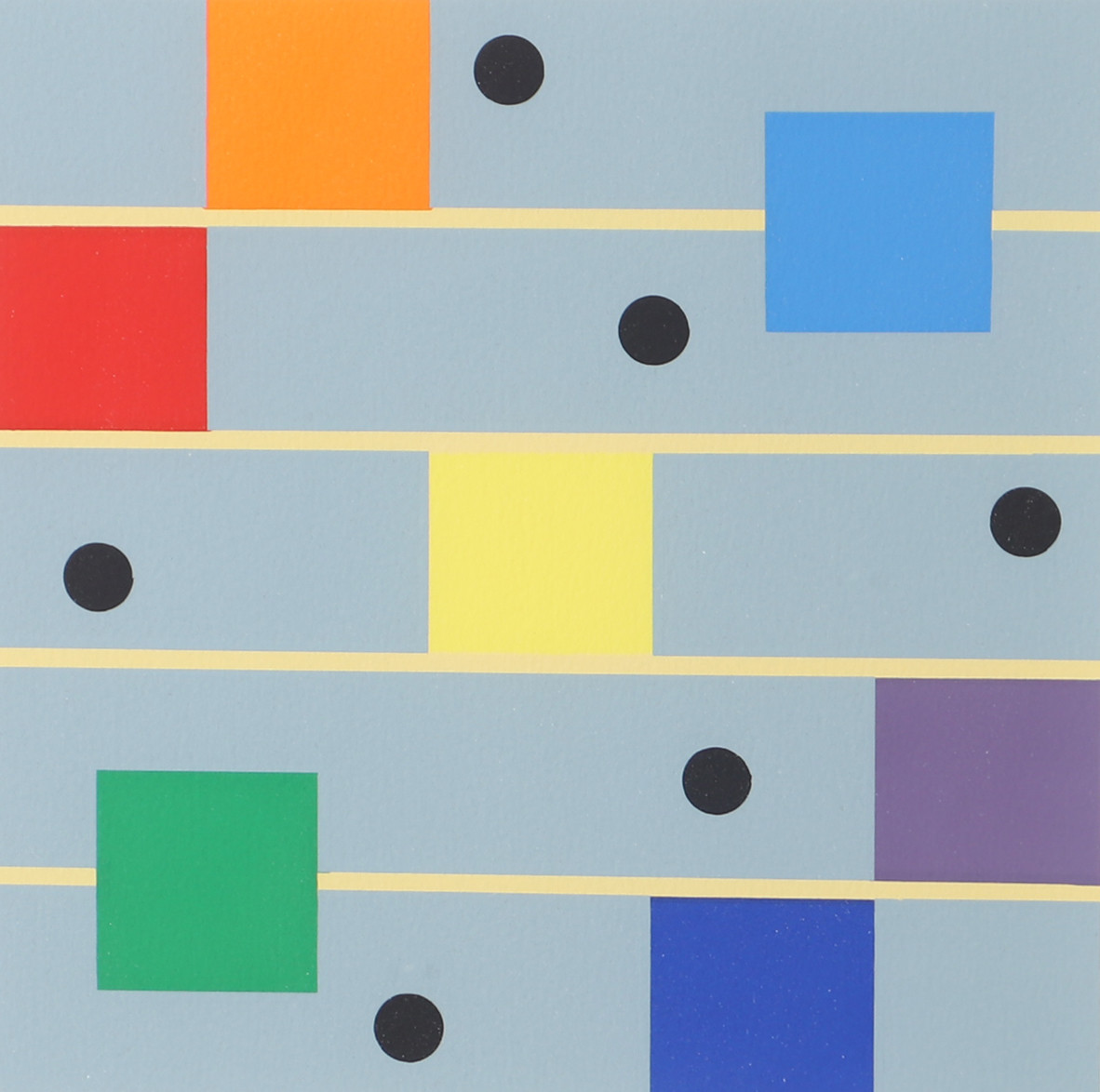 KARL GUSTAV NILSON. Komposition, färglitografi, signerad K.G. Nilson.