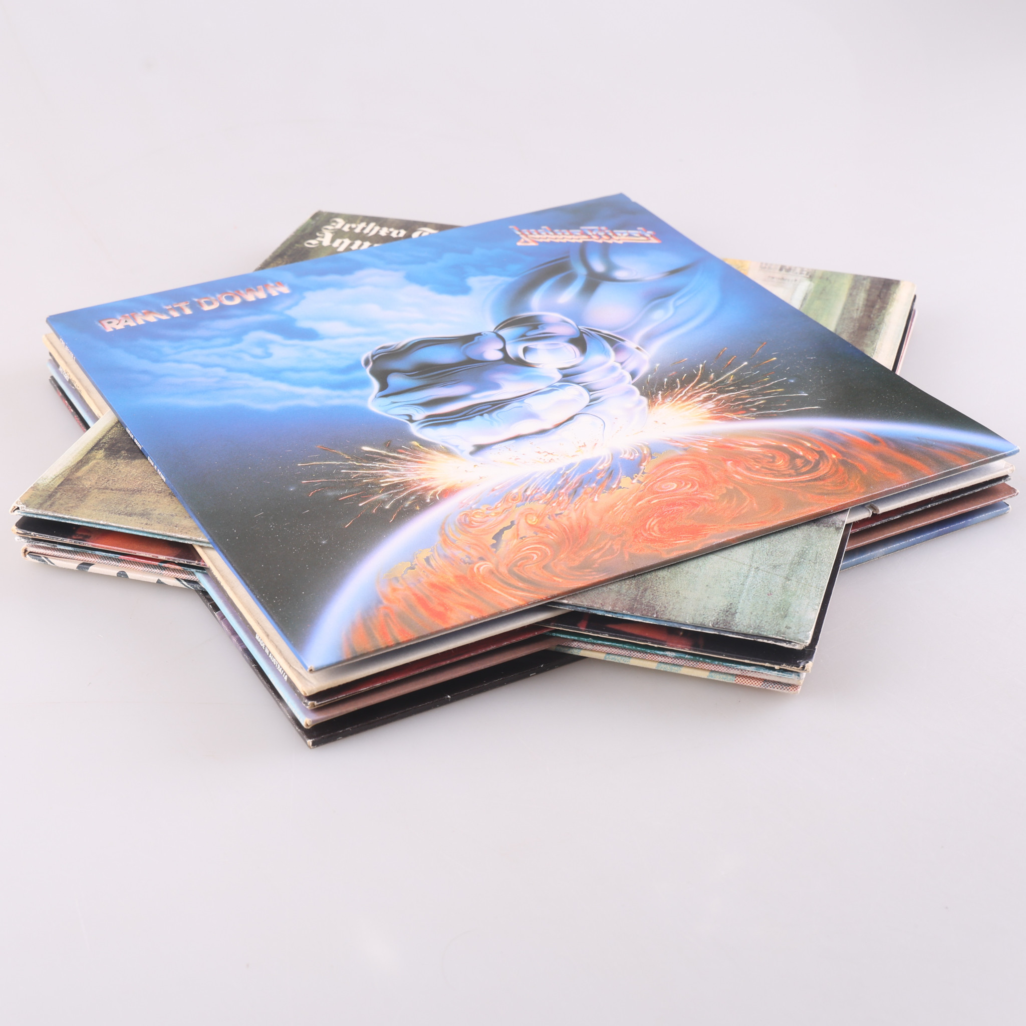 VINYLSKIVOR, 9 stycken, Rock/hårdrock.