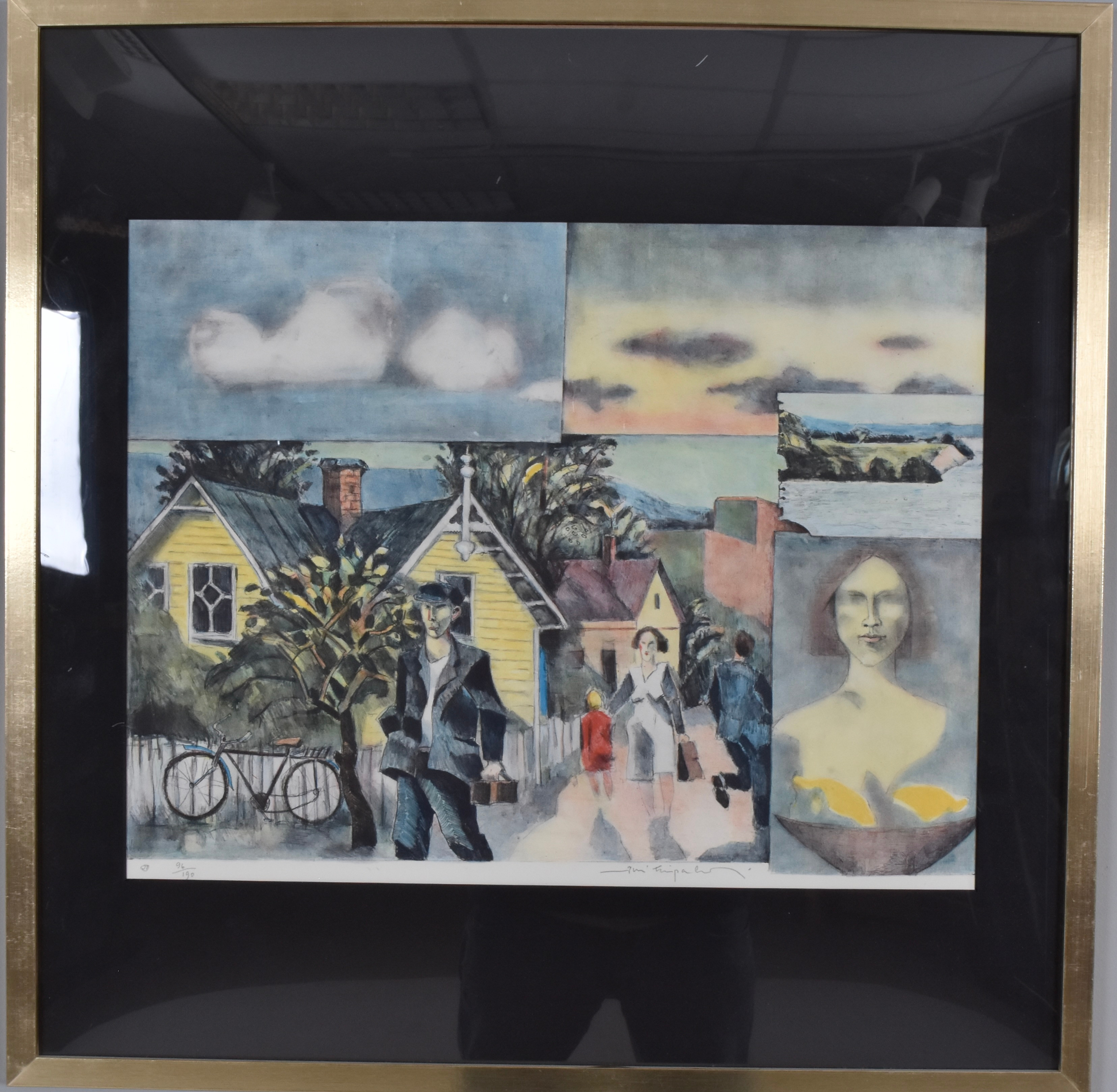 JUSSI TAIPALEENMÄKI. Färglitografi.