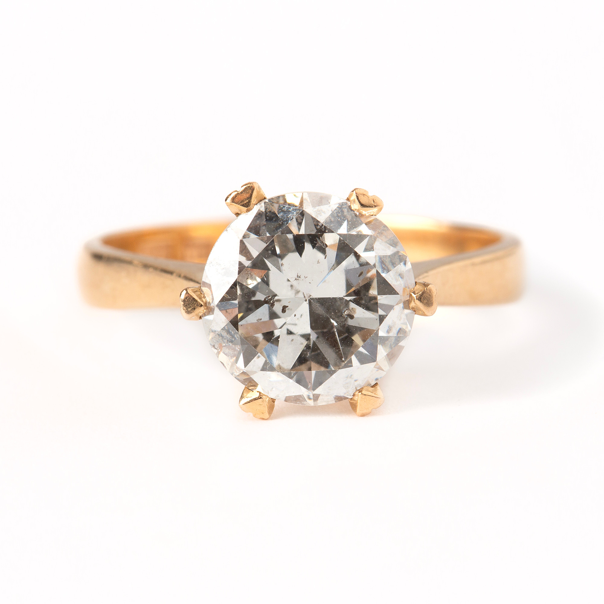 RING, 18K guld med briljantslipad diamant 3.62 ct, Jarl Sandin, Göteborg, 2021.