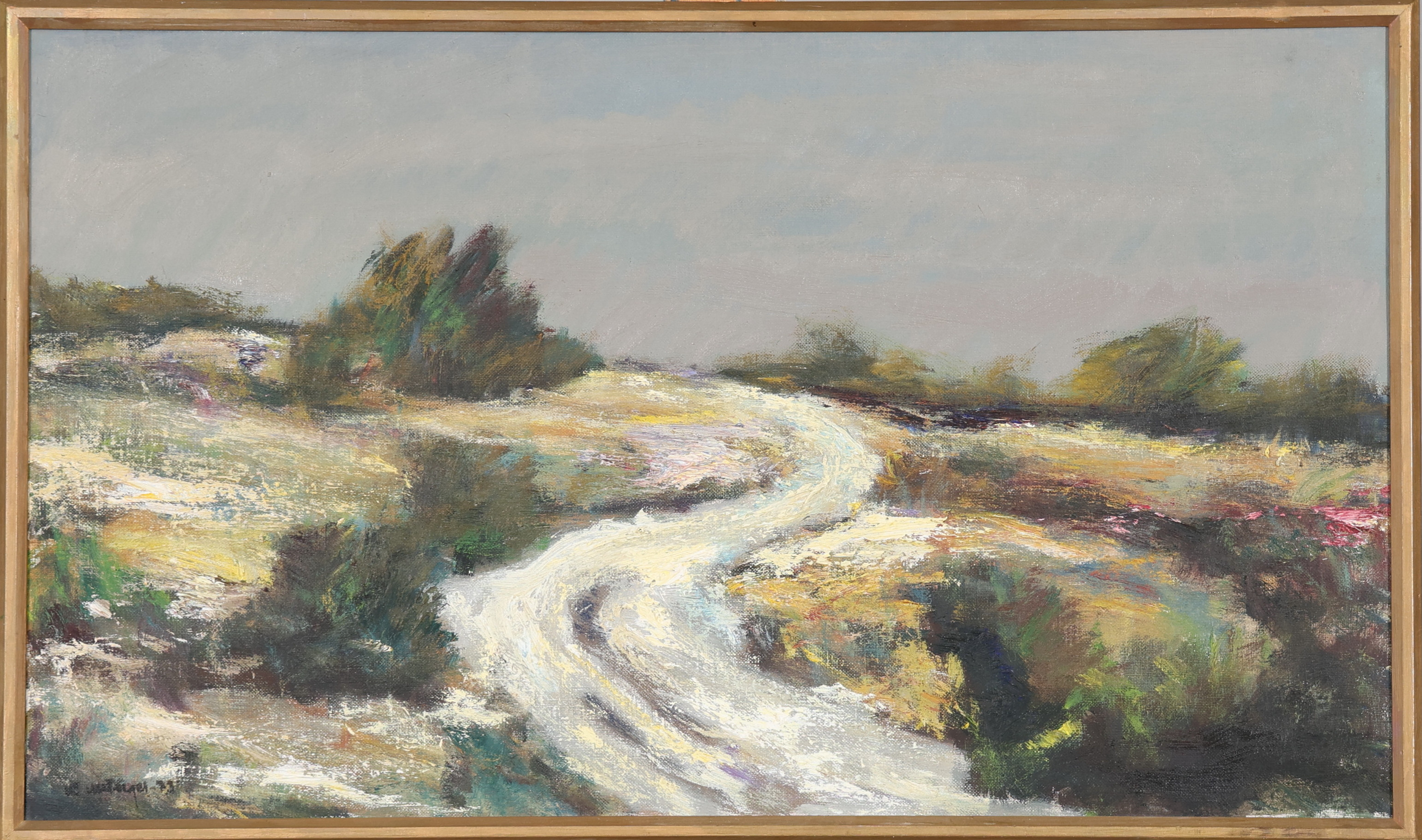 KURT ULLBERGER. OLJA PÅ DUK, "Gråväder" signerad samt daterad.