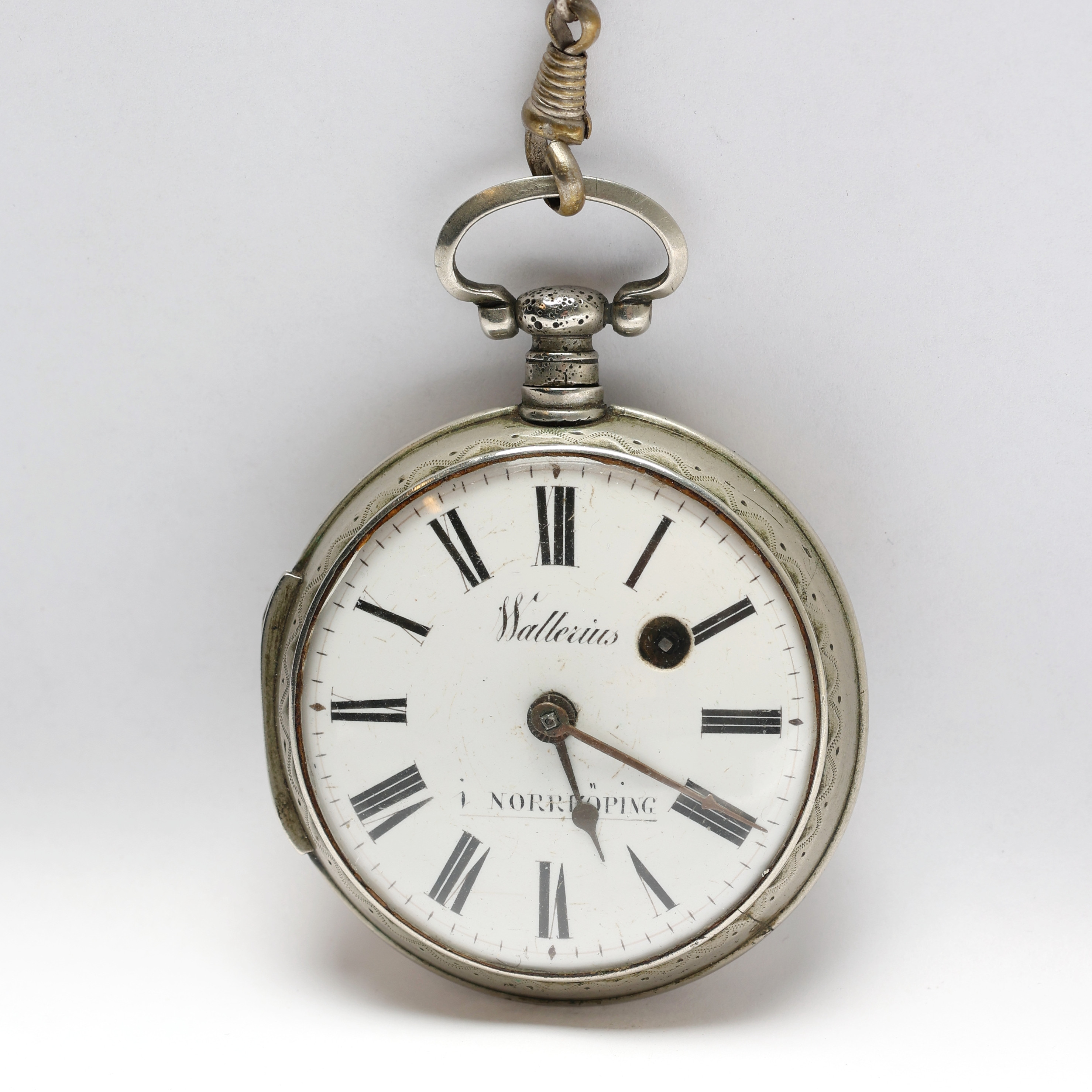 SPINDELUR, Vitmetall, Walerius, Norrköping, 17/1800-tal.