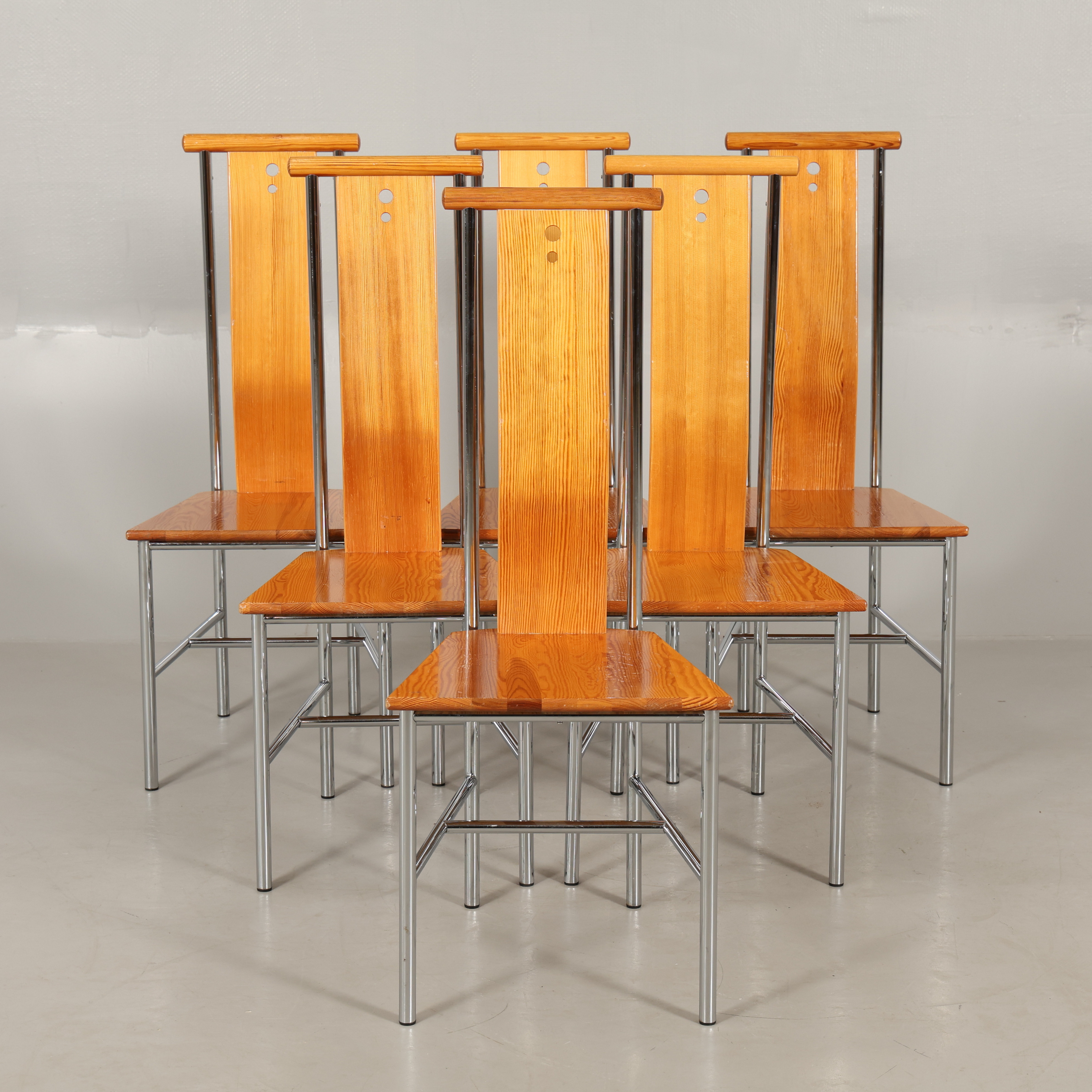 CARINA KARLSSON. STOLAR, 6 stycken, "Turku", formgiven 1991 för IKEA.