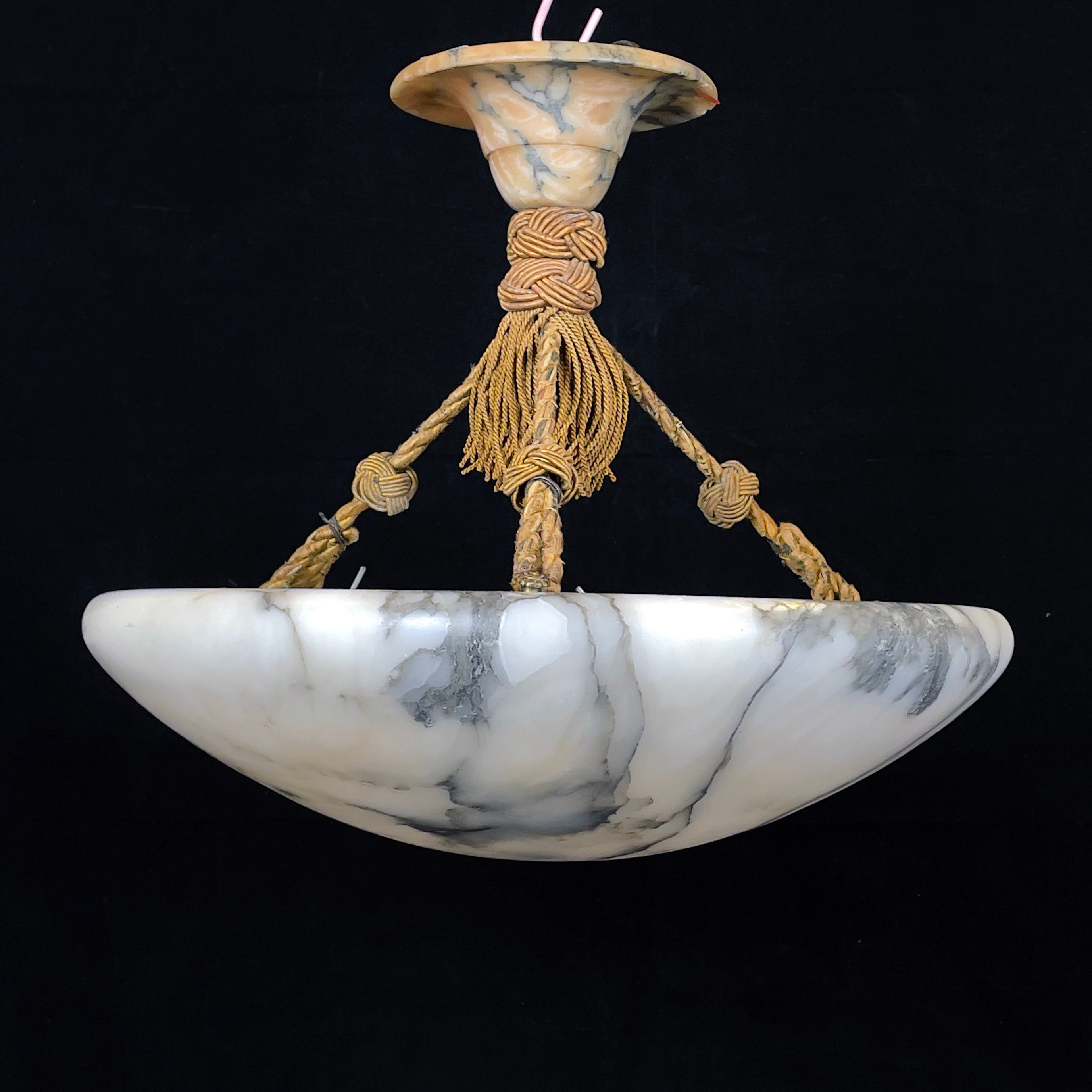 PLAFOND, alabaster, 1900-talets första hälft.