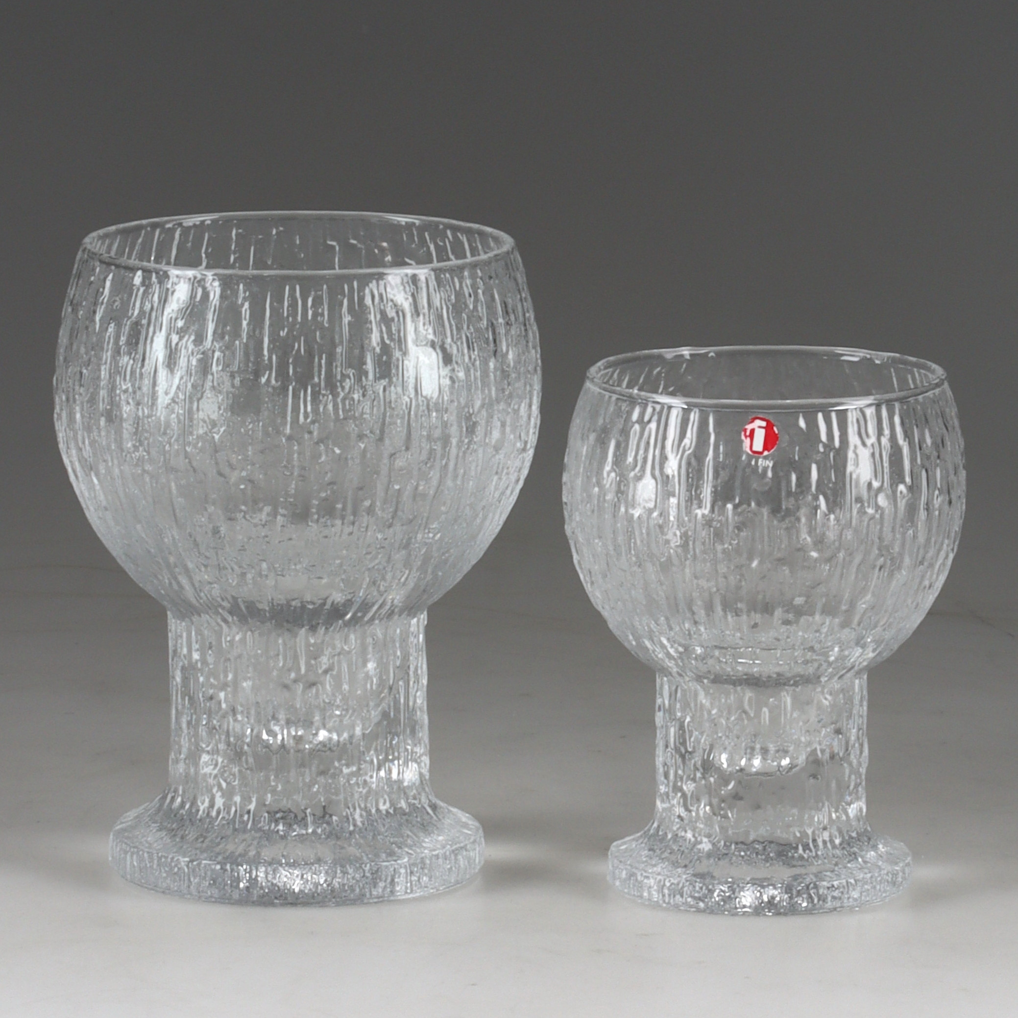 TIMO SARPANEVA. Vin och starkvinsglas, 18 delar, "Kekkerit", Iittala.