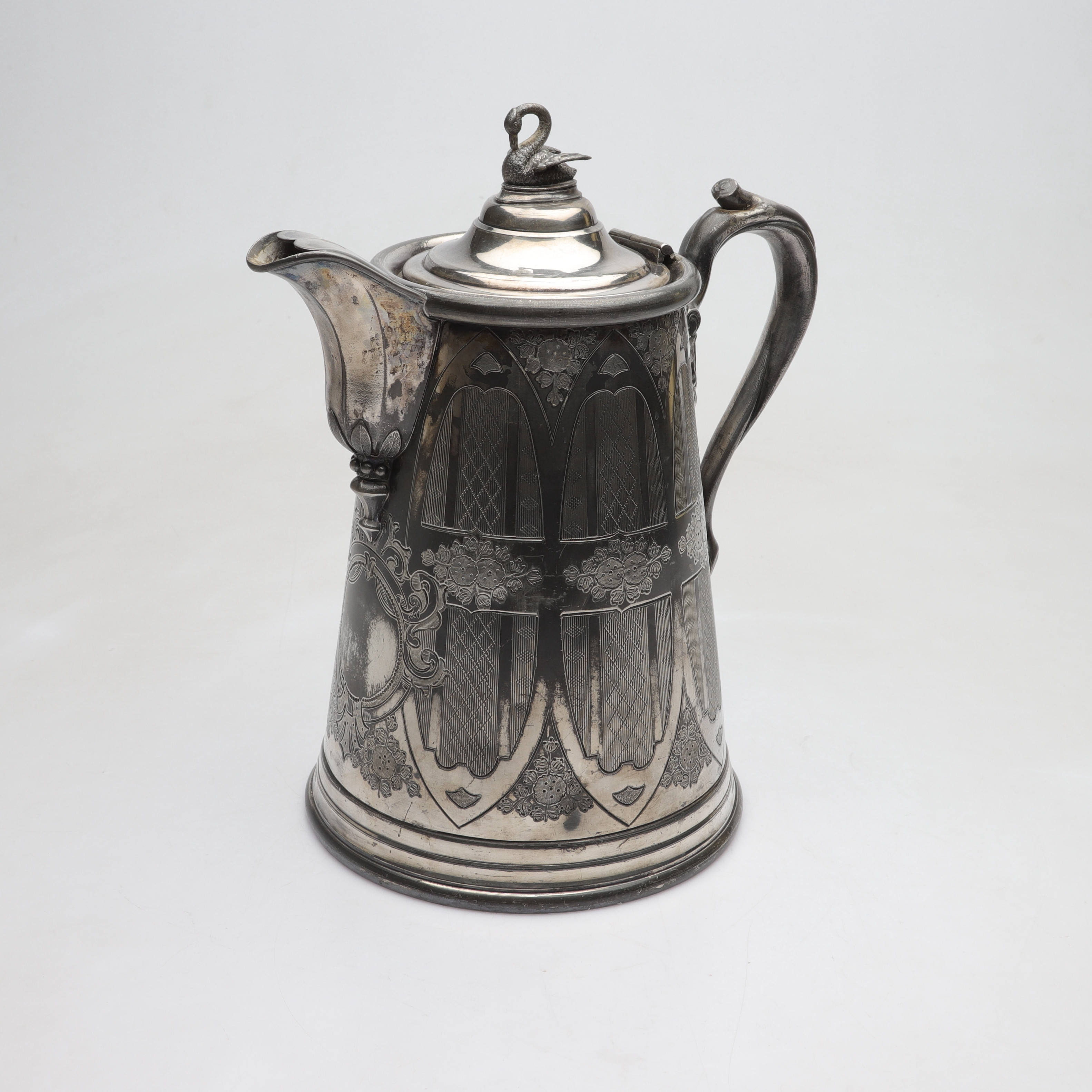 KANNA, silverpläterad metall, Meridan Brittania Co, England, 1800-talets andra hälft.
