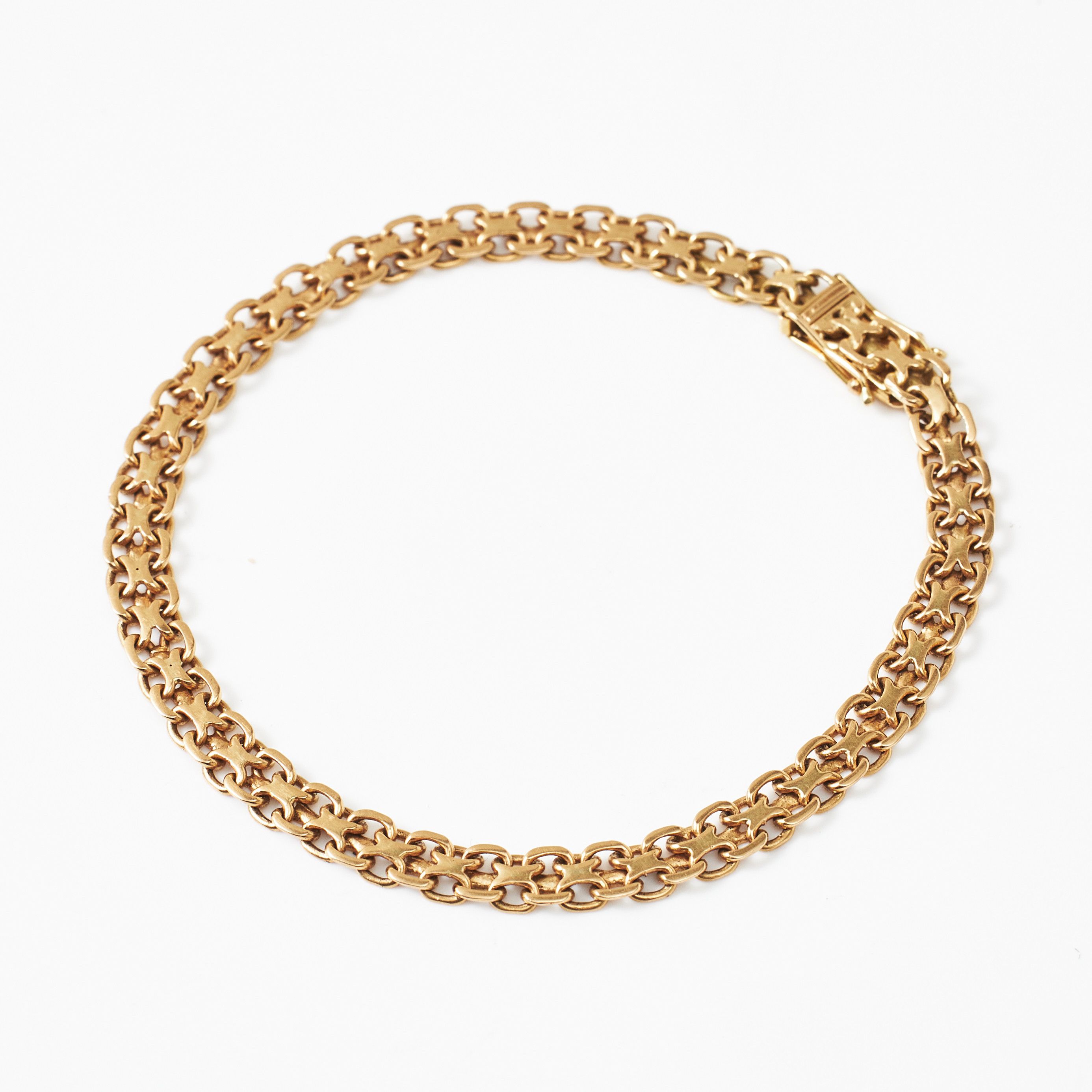 ARMBAND, 18 k Bolidenguld, x-länk, Guld & Juveler AB, Stockholm 1946.