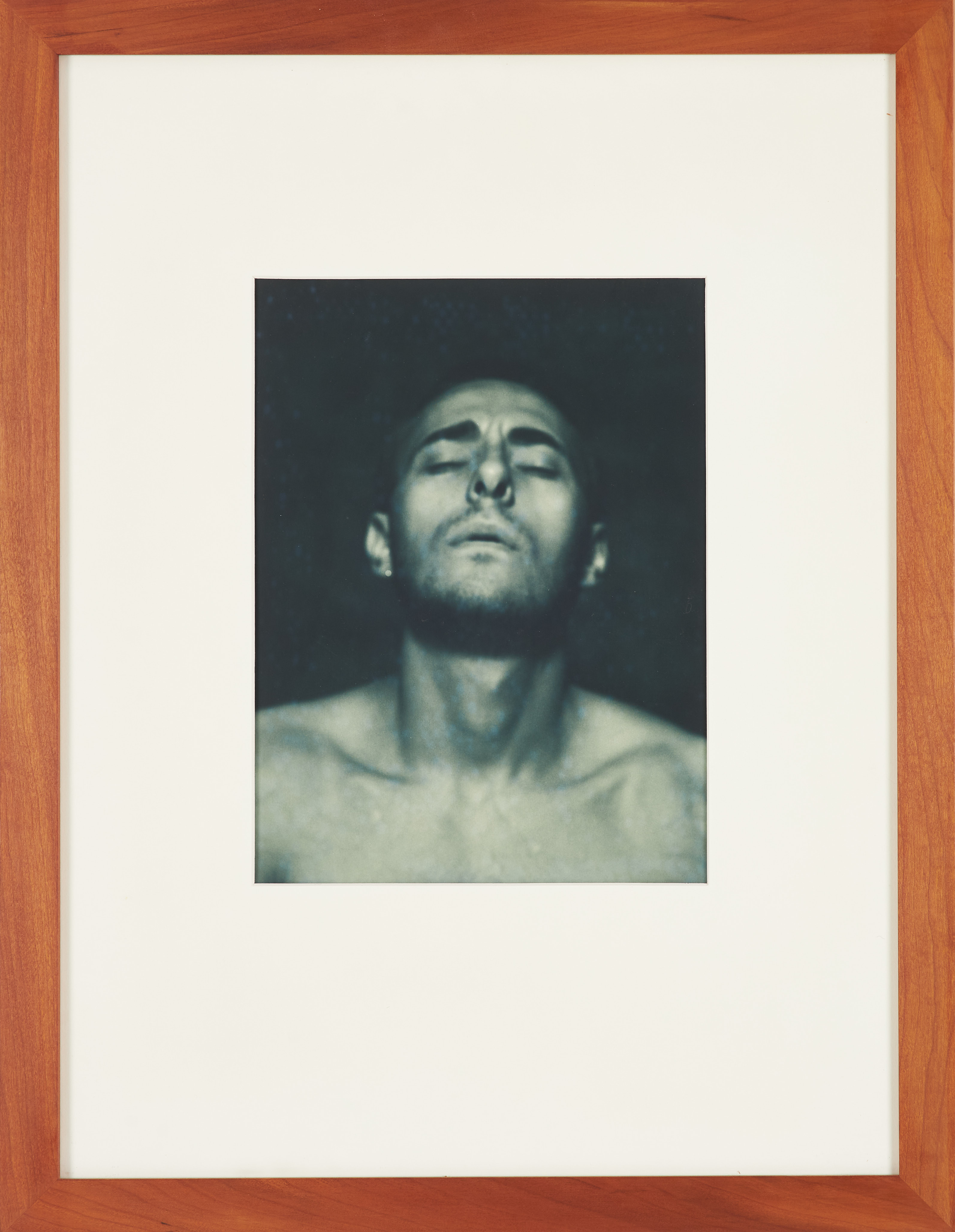 DAWID (BJÖRN DAWIDSSON). Självporträtt, 1978, fotografi, á tergo stämpel samt signerad i blyerts, mörkrumsteknik.