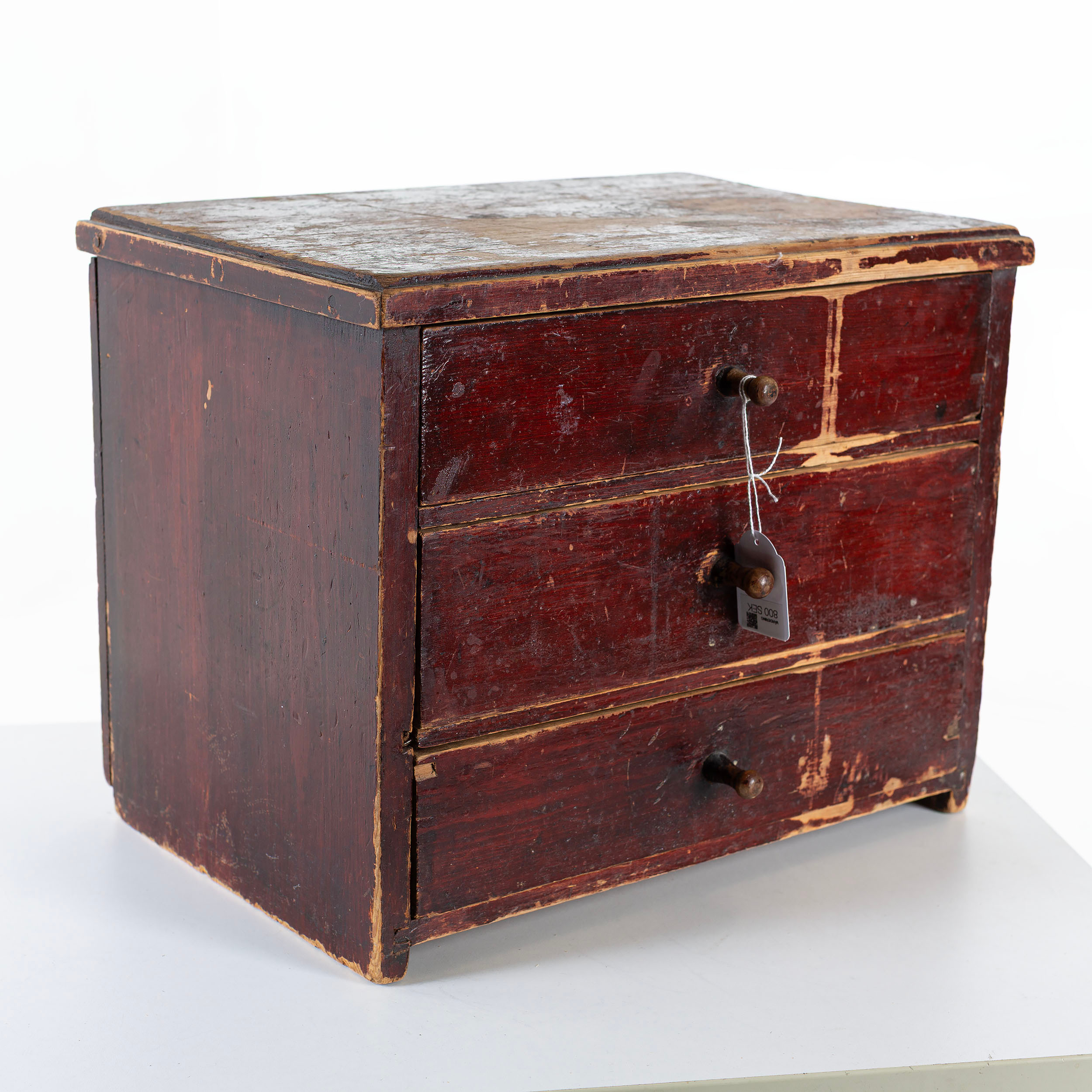 MINIATYRBYRÅ, 3 - lådig, 1900 - talets första hälft.