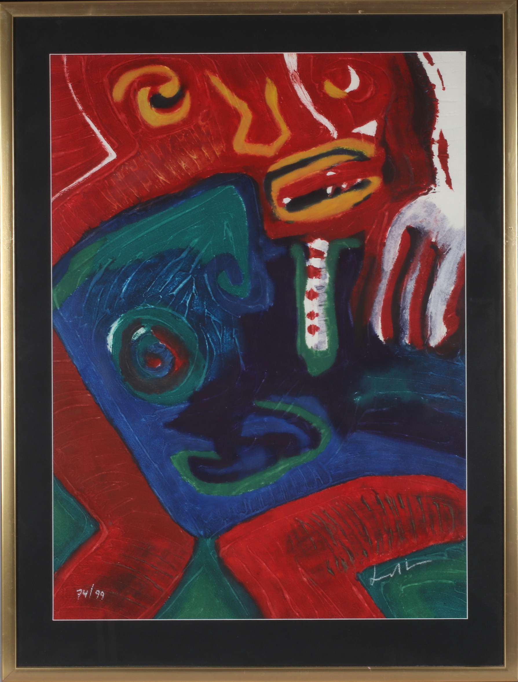 BENGT LINDSTRÖM. Komposition, carborundum, signerad och numrerad 74/99.