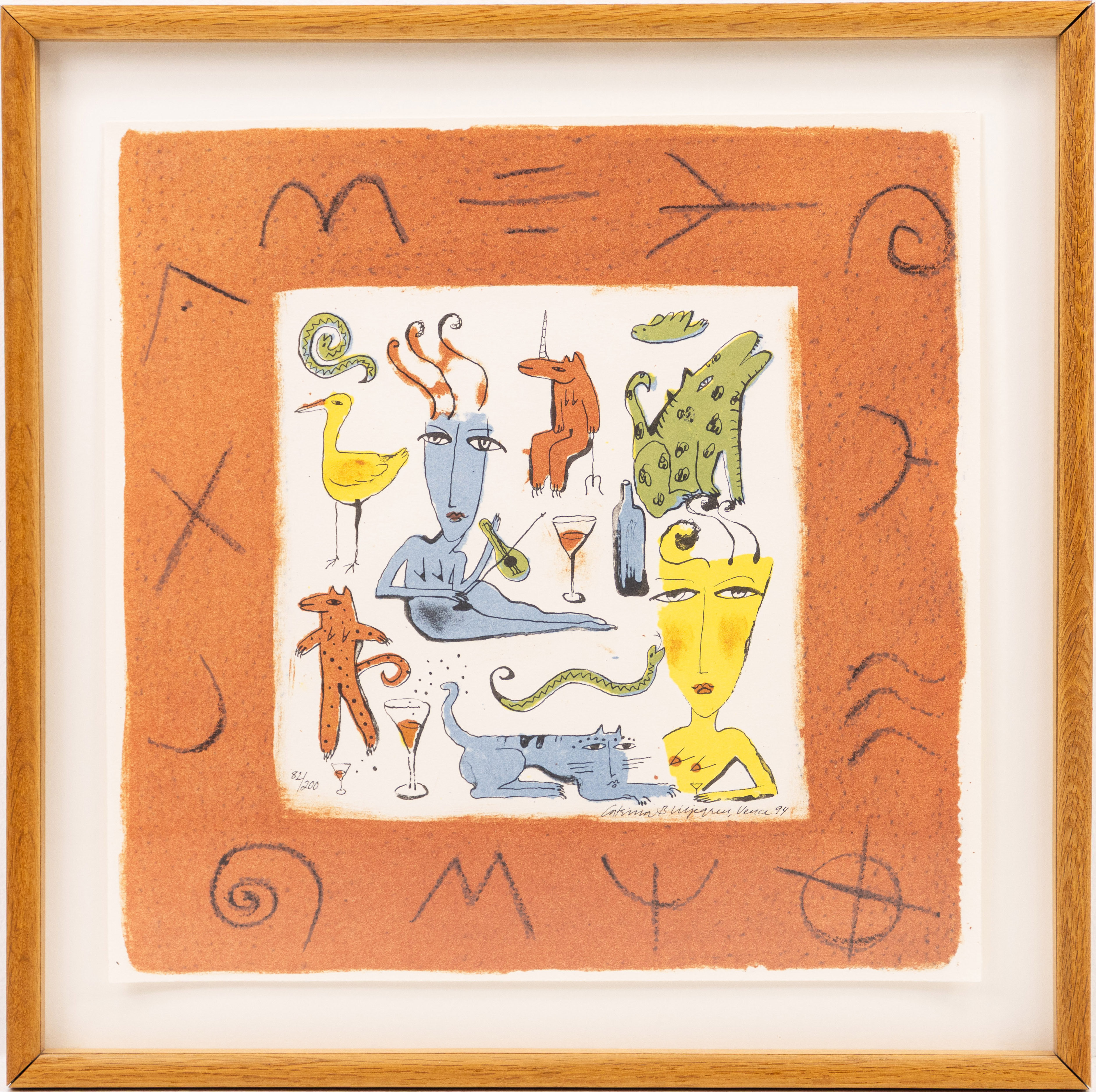 CATARINA B LILJEGREN. litografi, signerad, numrerad 82/200.