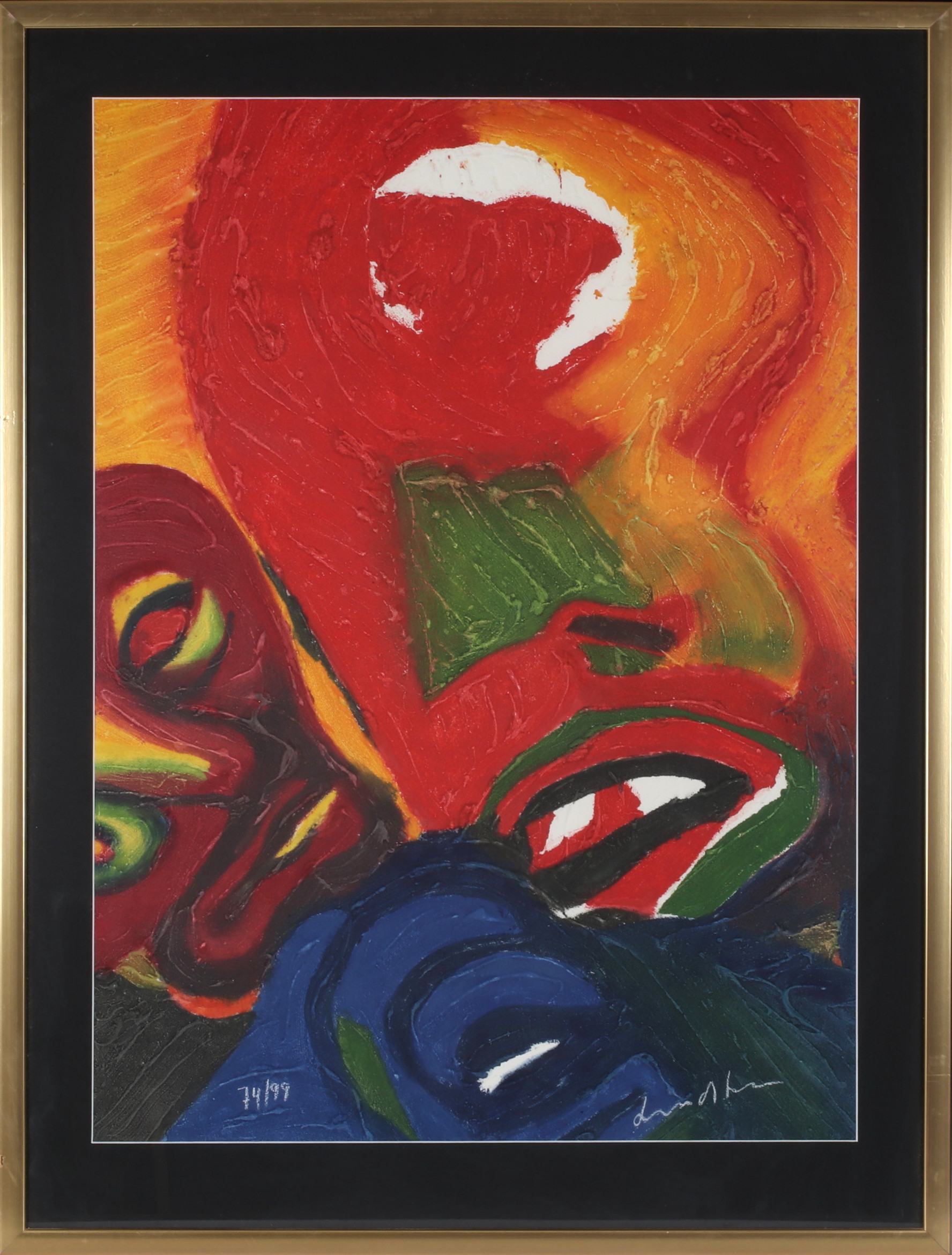 BENGT LINDSTRÖM. Komposition, carborundum, signerad och numrerad 74/99.