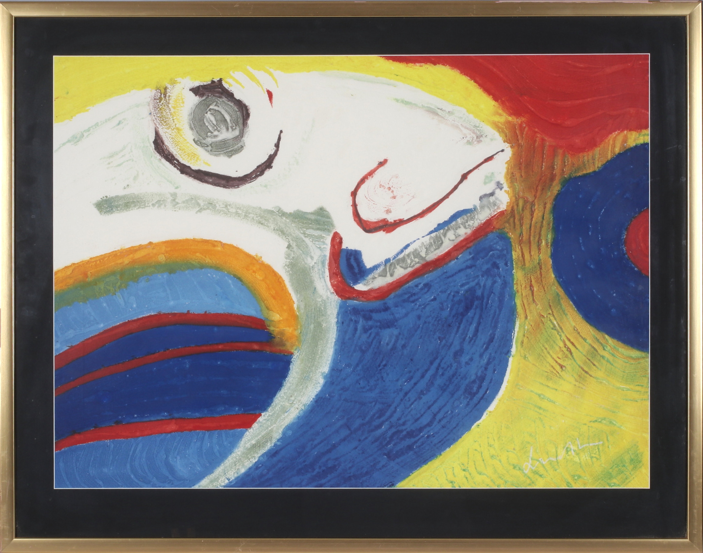 BENGT LINDSTRÖM. Komposition, carborundum, signerad och numrerad 74/99.