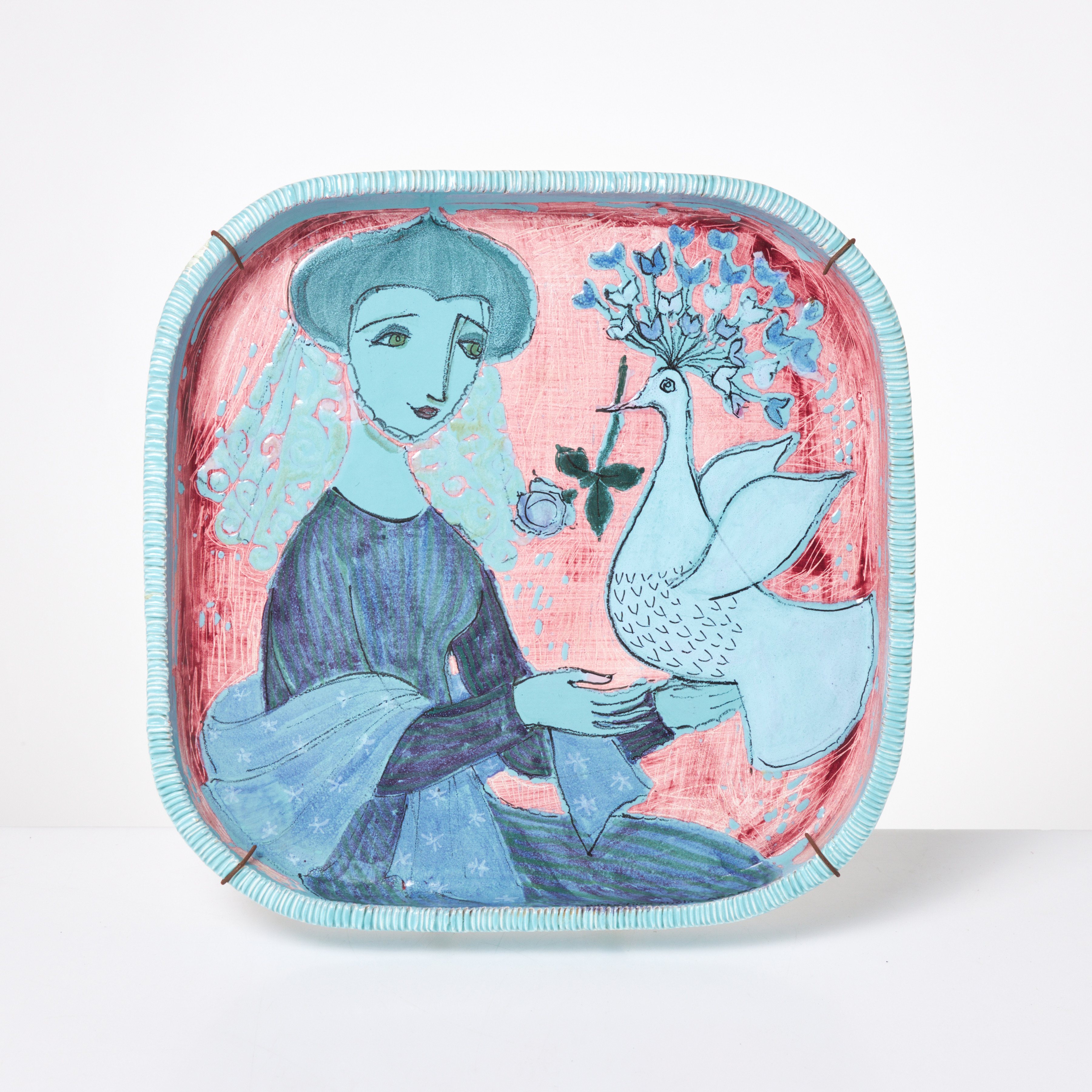 HILKKA-LIISA AHOLA. fat, Arabia, dekor av figurscen, HL Ahola Arabia.