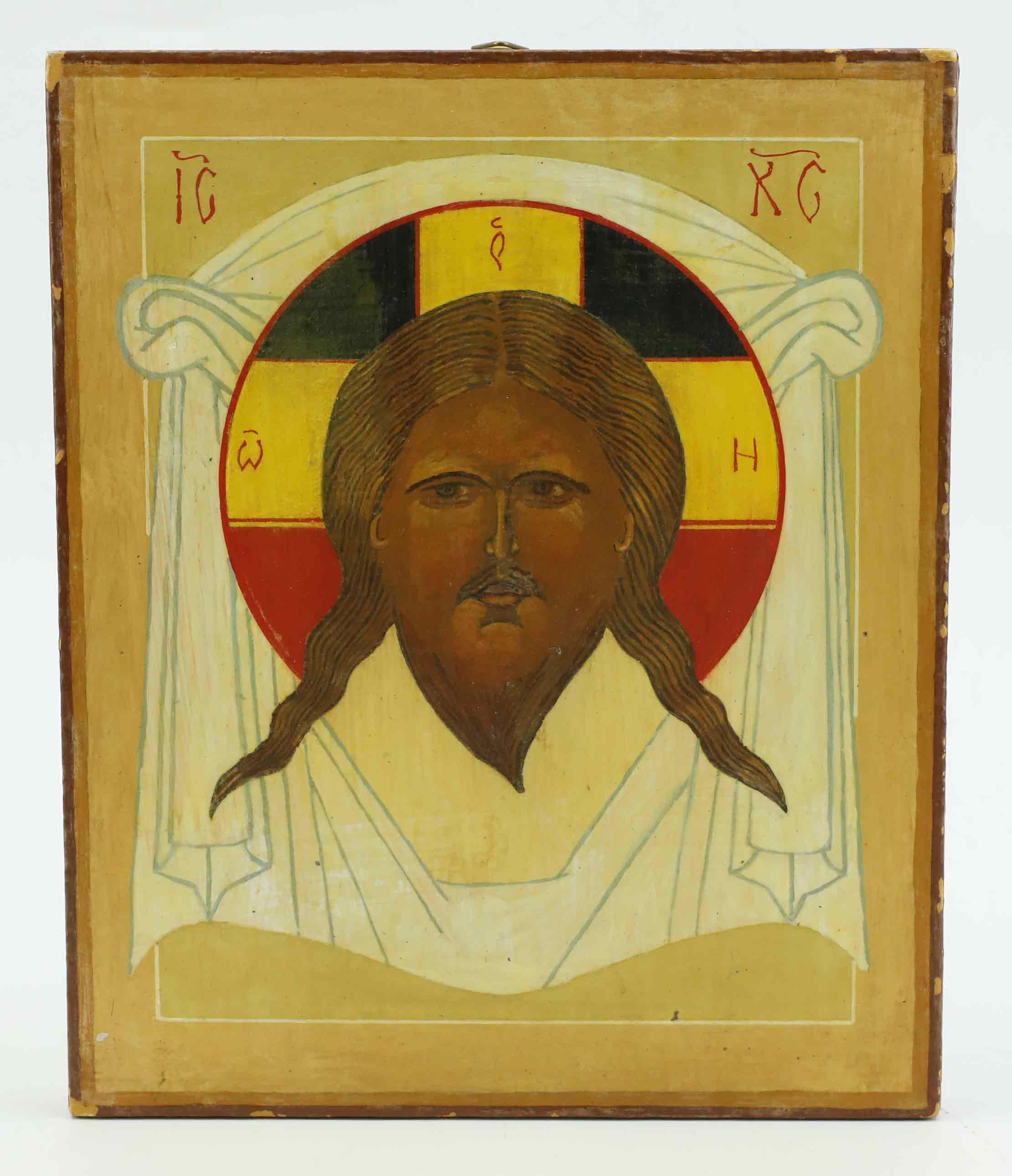 IKON, trä, Frälsaren Mandylion, 1900-tal.