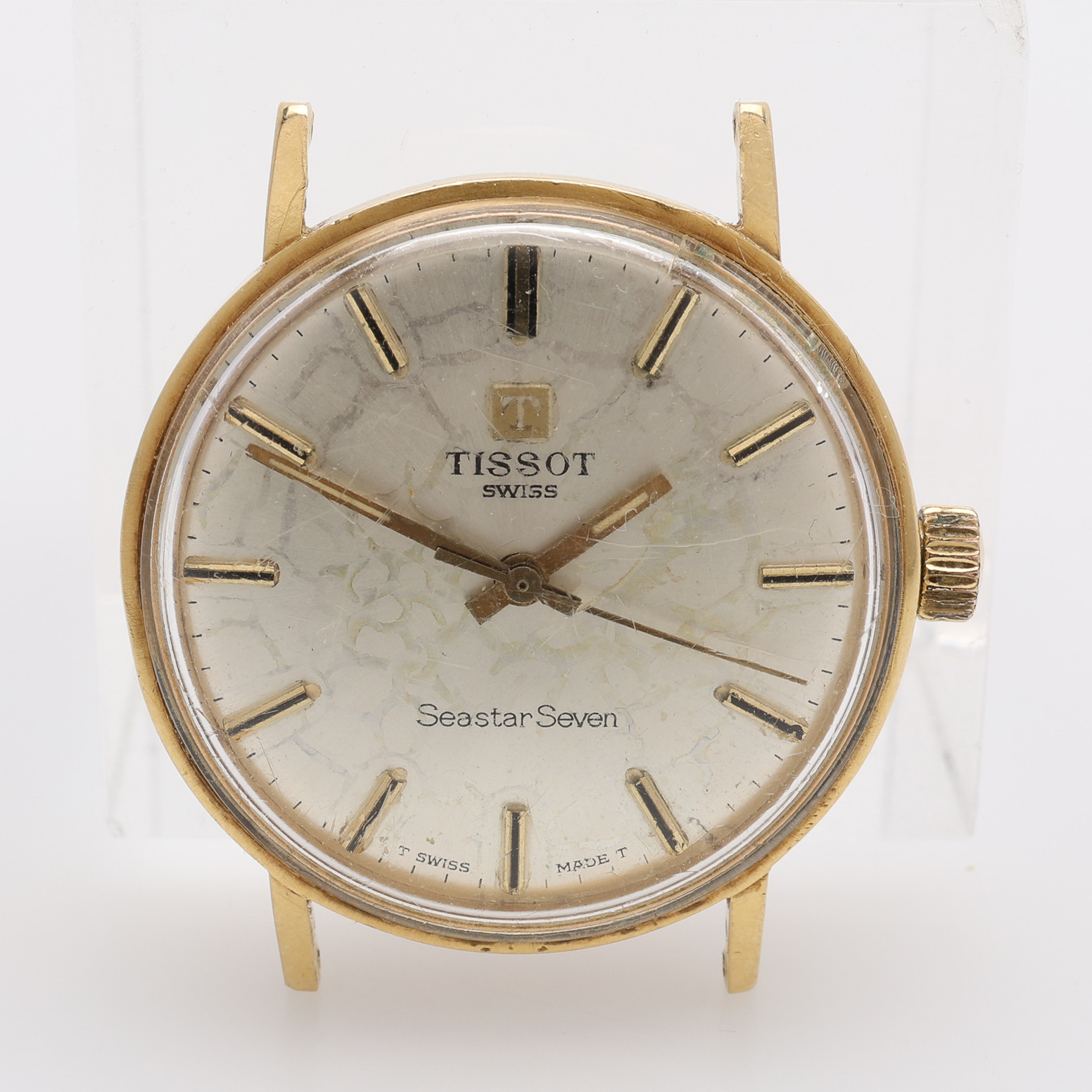 ARMBANDSUR, TISSOT, "Seastar Seven" 18 k guld, manuellt uppdrag. 24,9 g utan plexiglas.