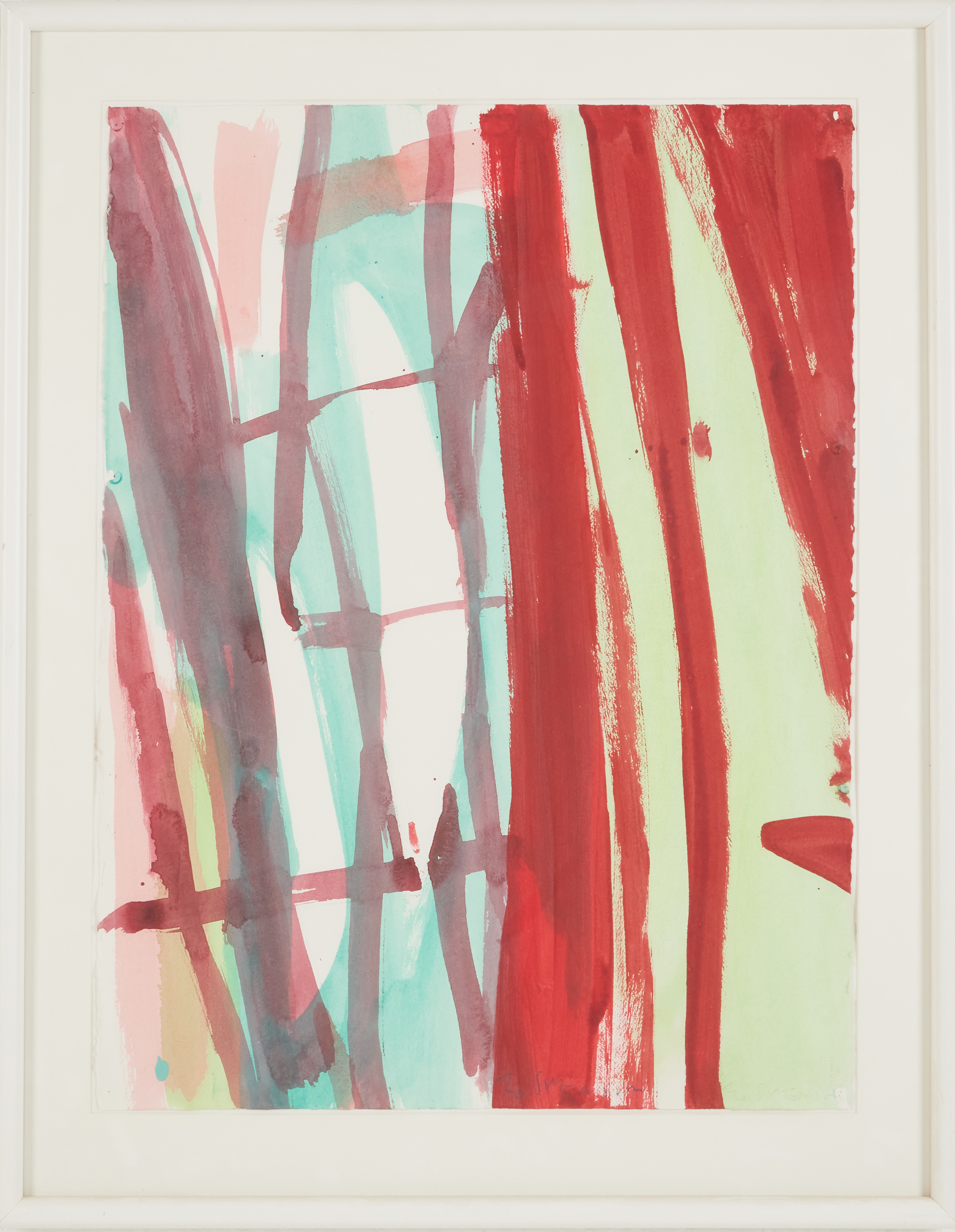 BO SWENSON (1932-2022). Komposition, akvarell på papper, signerad.