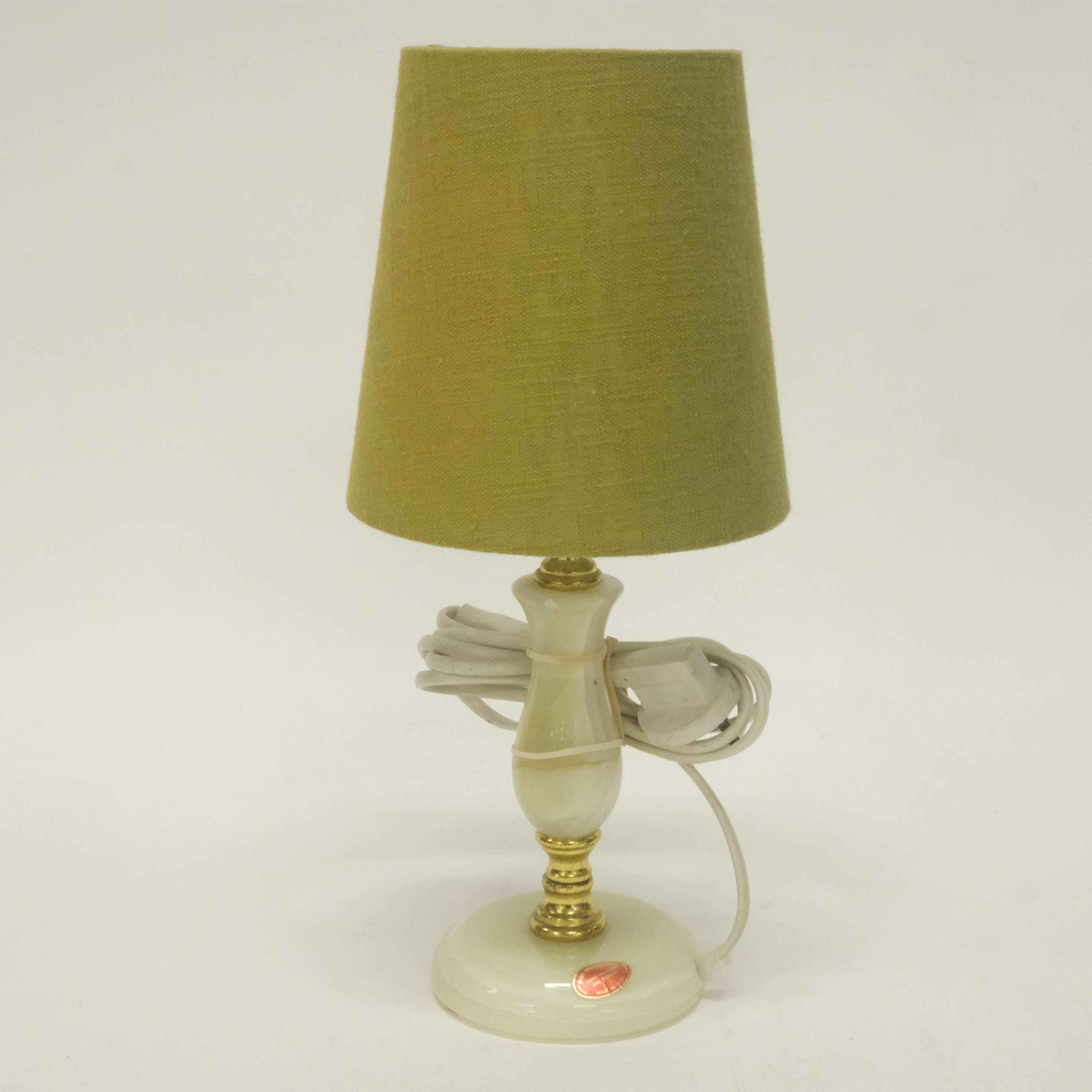 BORDSLAMPA, ONYX OCH METALL.