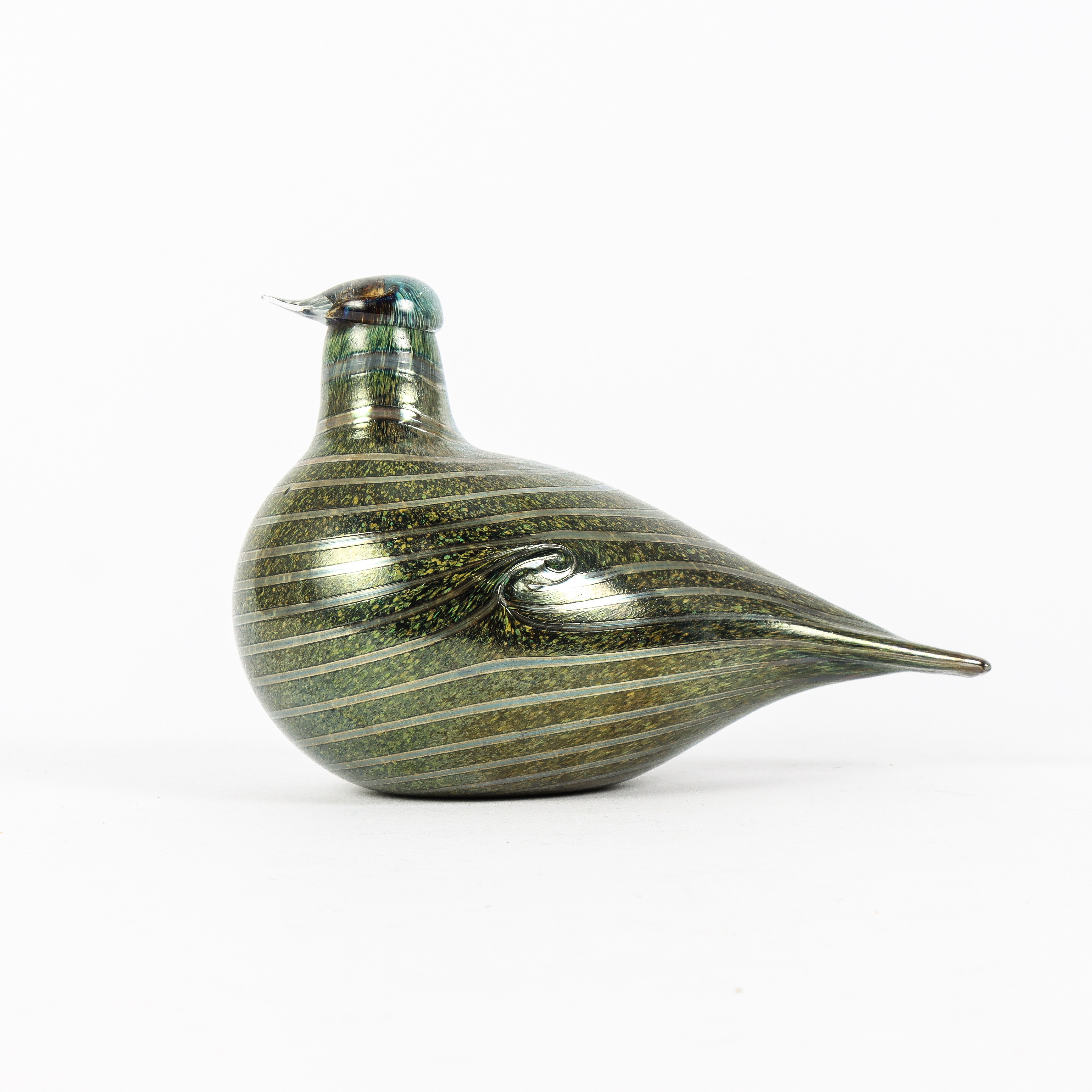 OIVA TOIKKA. fågel, konstglas, Iittala, Finland.
