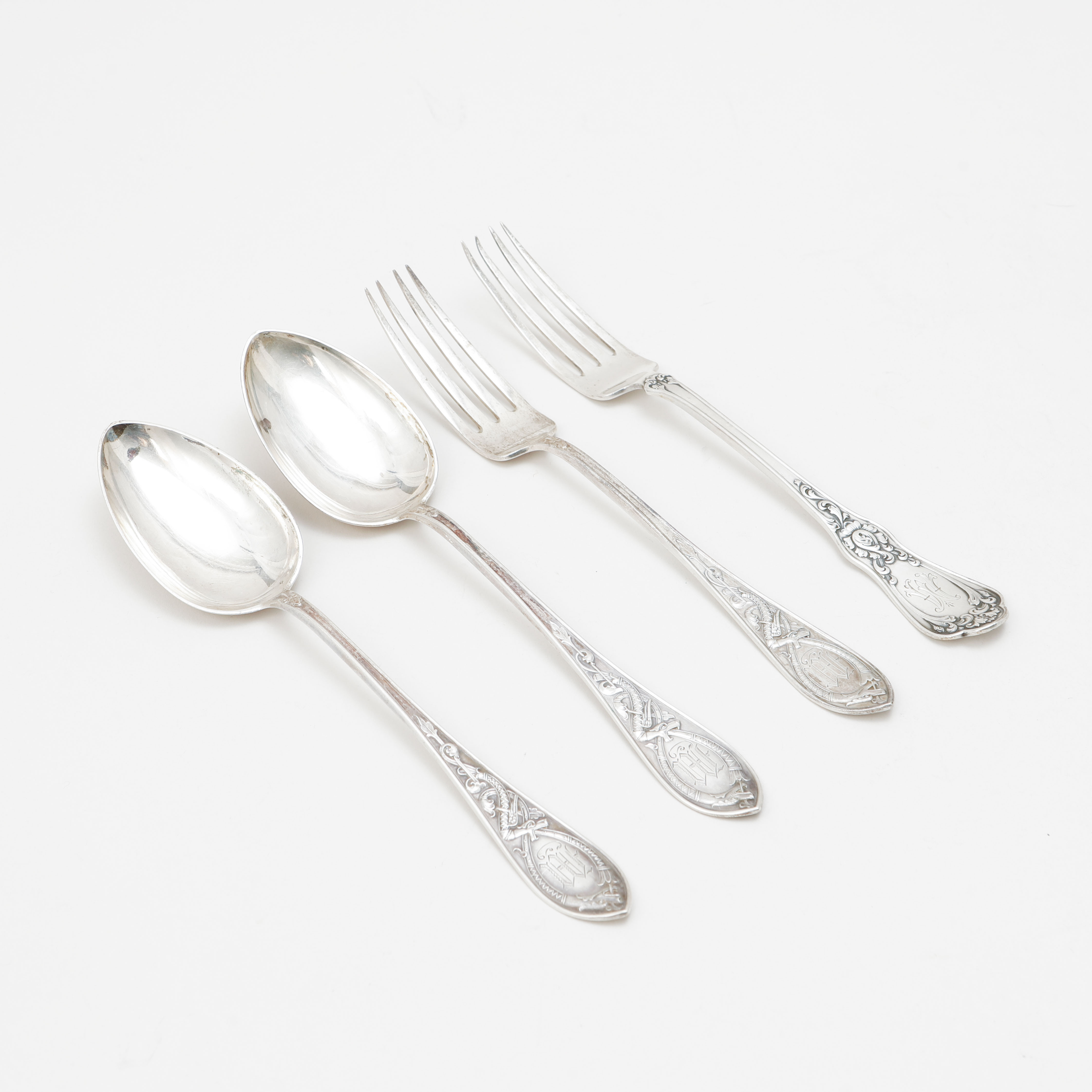 BESTICK, 4 st, silver. Vikt ca 208 gram.
