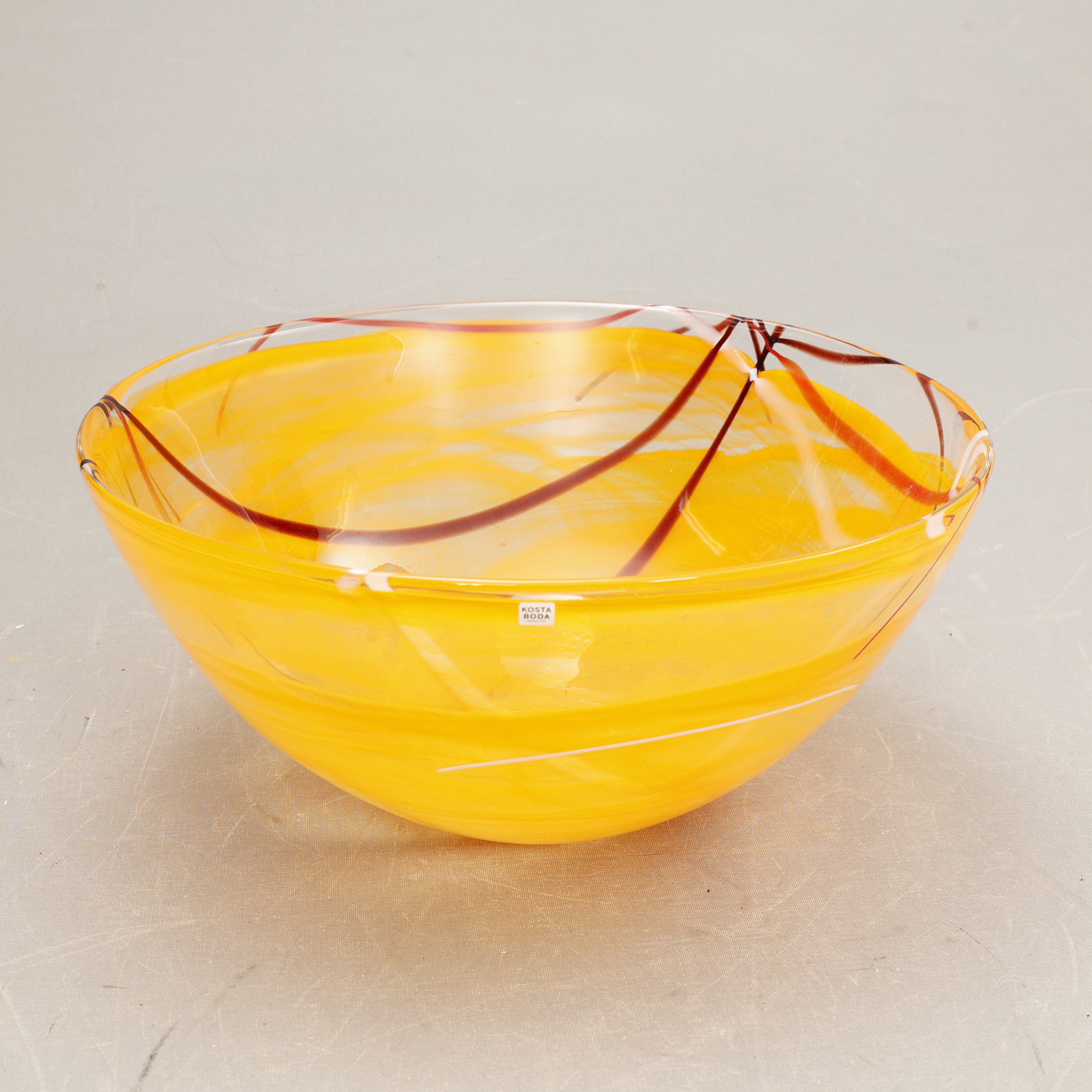 ANNA EHRNER. SKÅL, glas, " Contrast ", Kosta Boda.