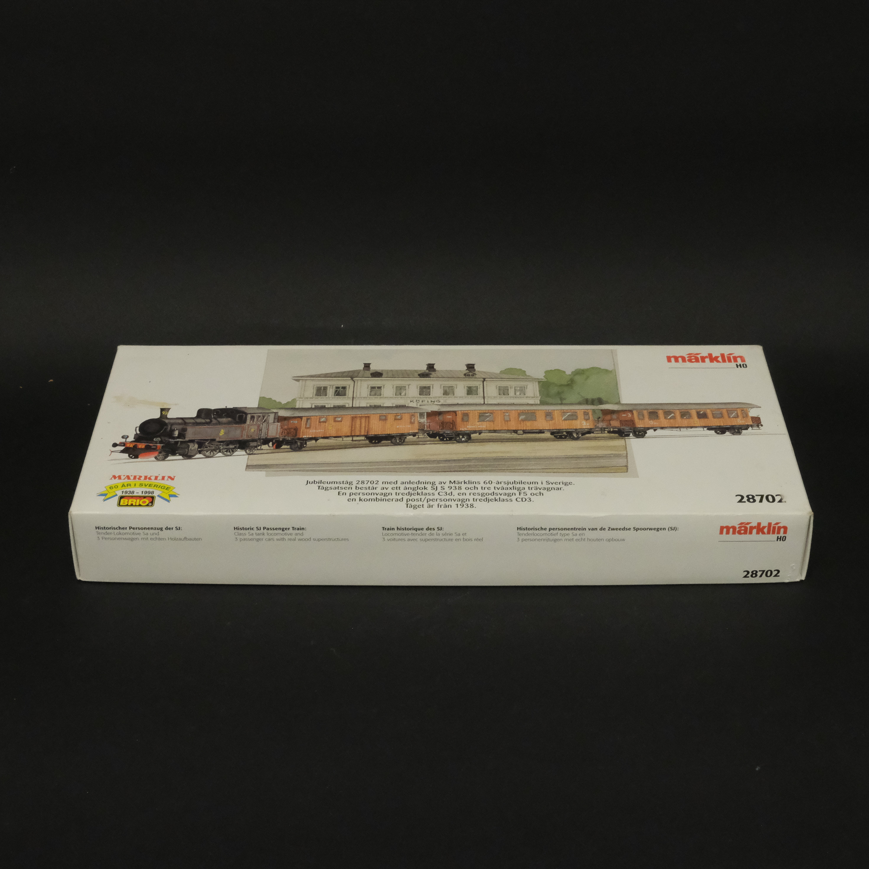 MÄRKLIN. MODELLJÄRNVÄG, TÅGSET. "28702", 60-ÅRSJUBILEUM. SKALA H0.
