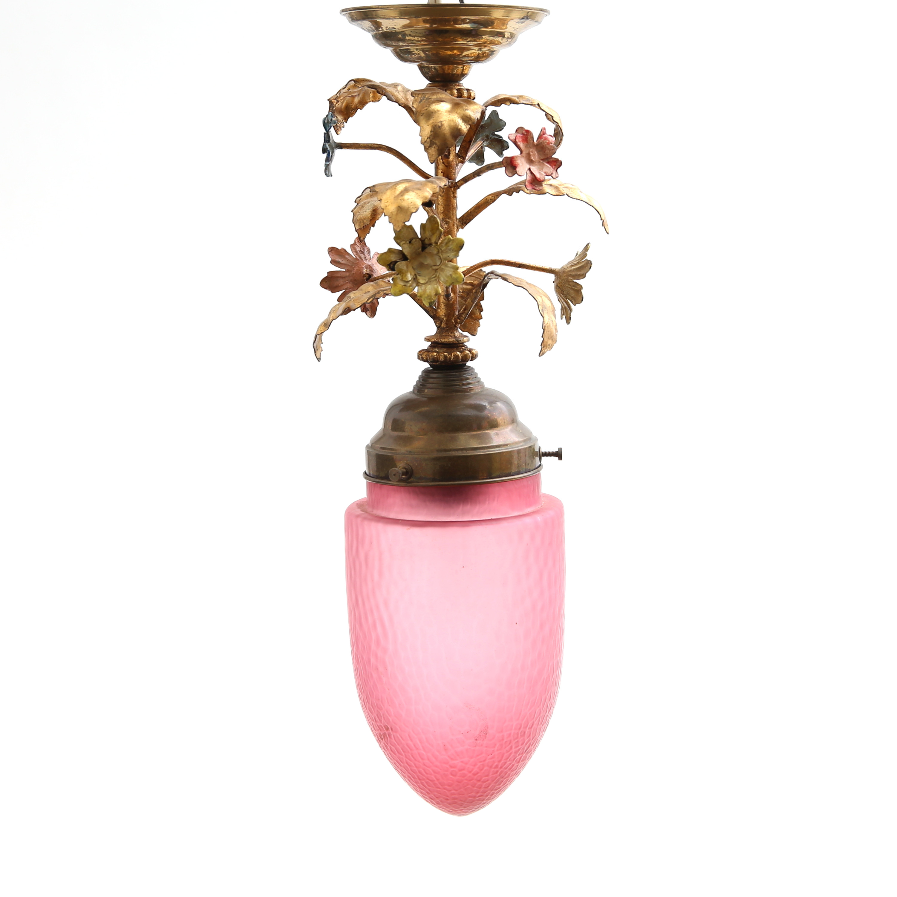 TAKLAMPA, Art Noveau, växtdekor, 1900-talets första hälft.