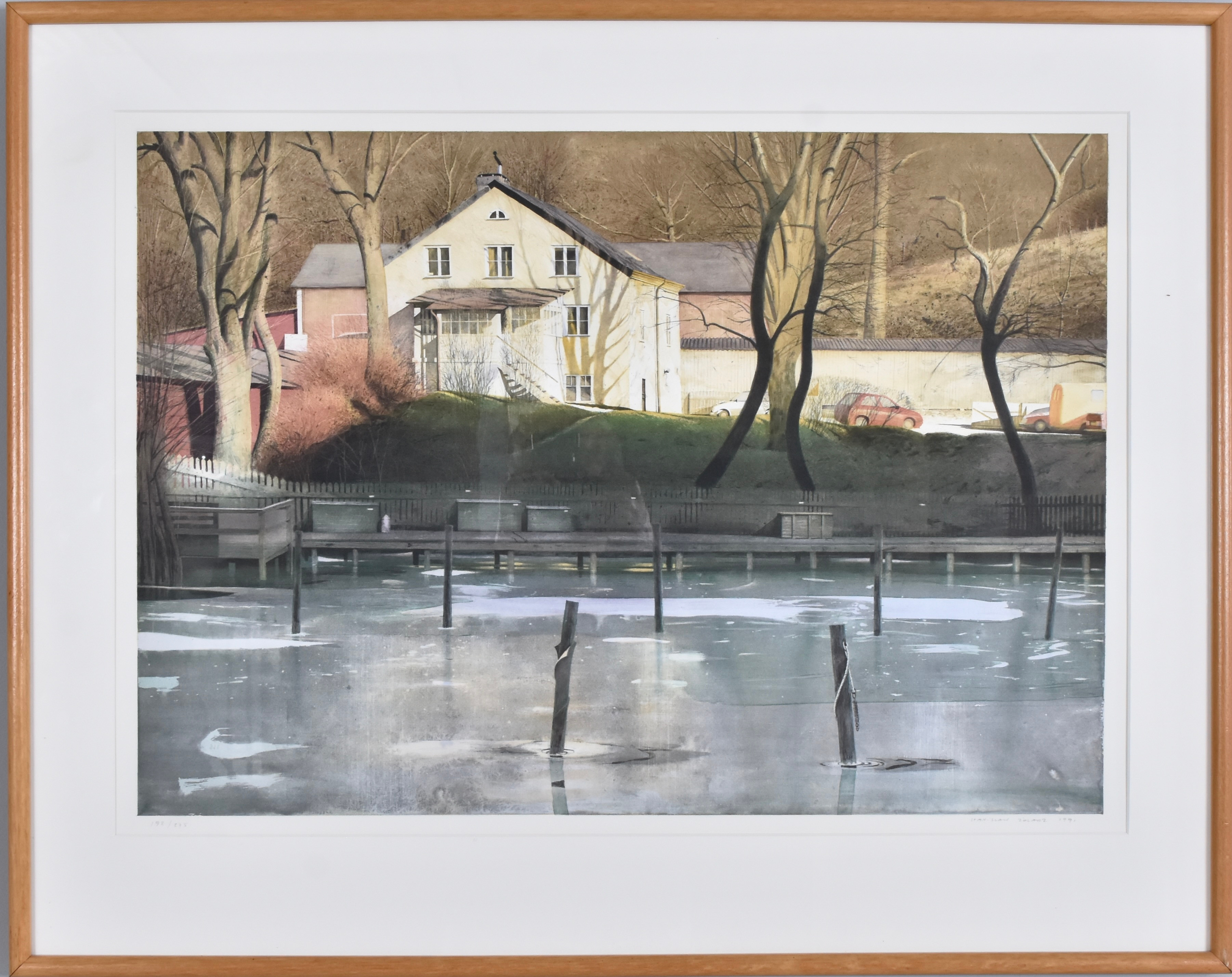 STANISLAW ZOLADZ (FÖDD 1952). Färglitografi.