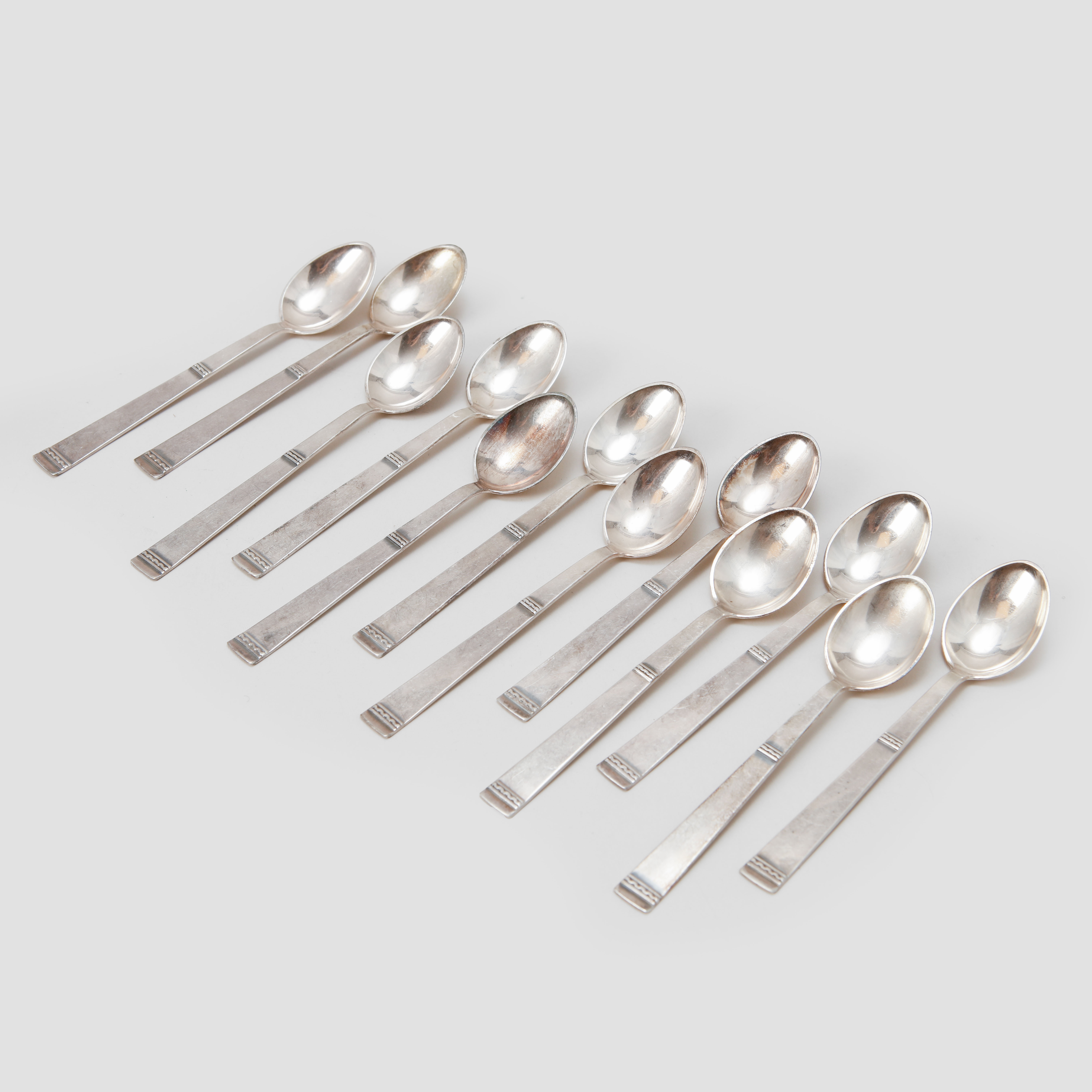 SKEDAR, 12 stycken, silver, CESON, 1967. Vikt 150 gram.