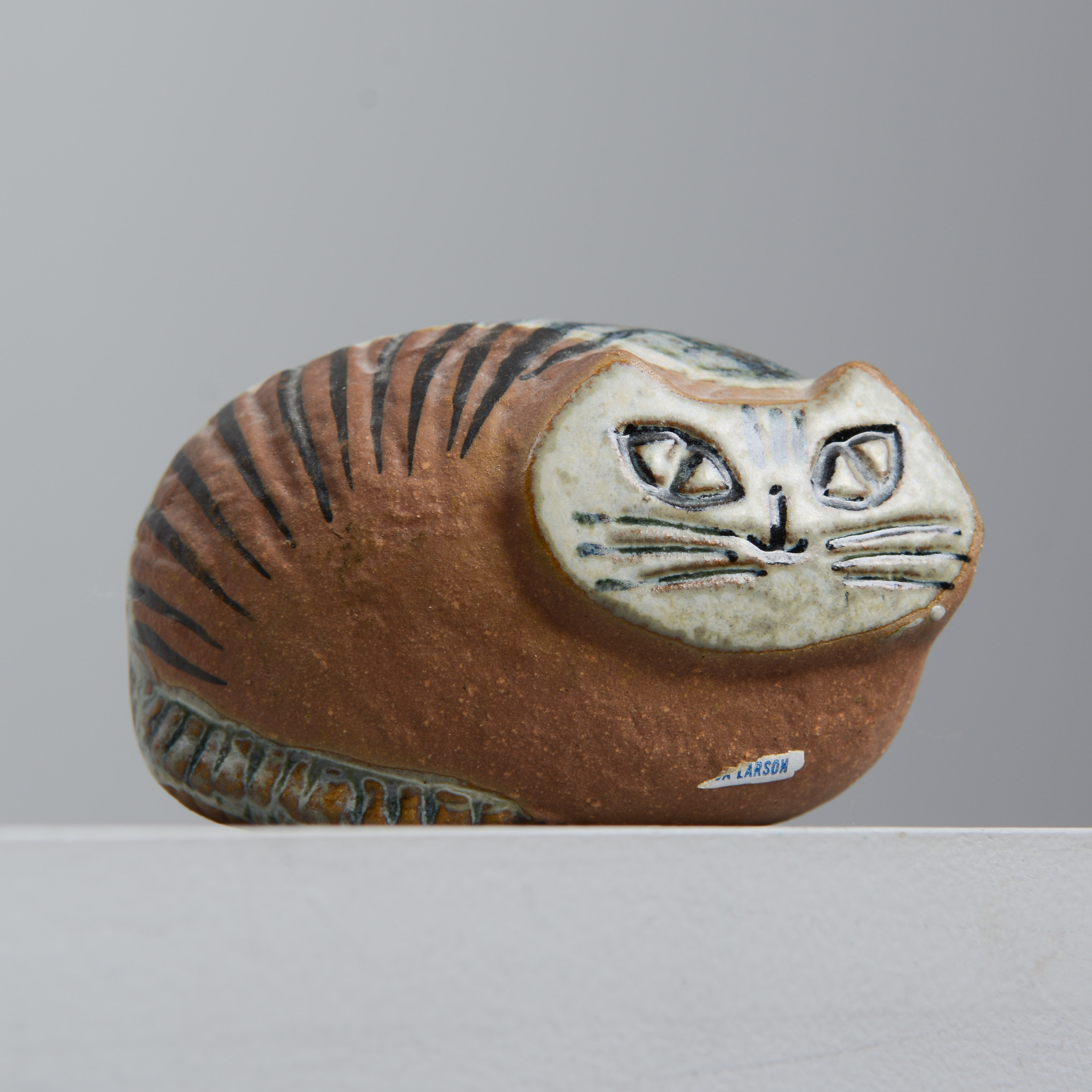 LISA LARSON. Figurin, "Katt" ur serien Lilla Zoo, Gustavsberg, 1956-78.