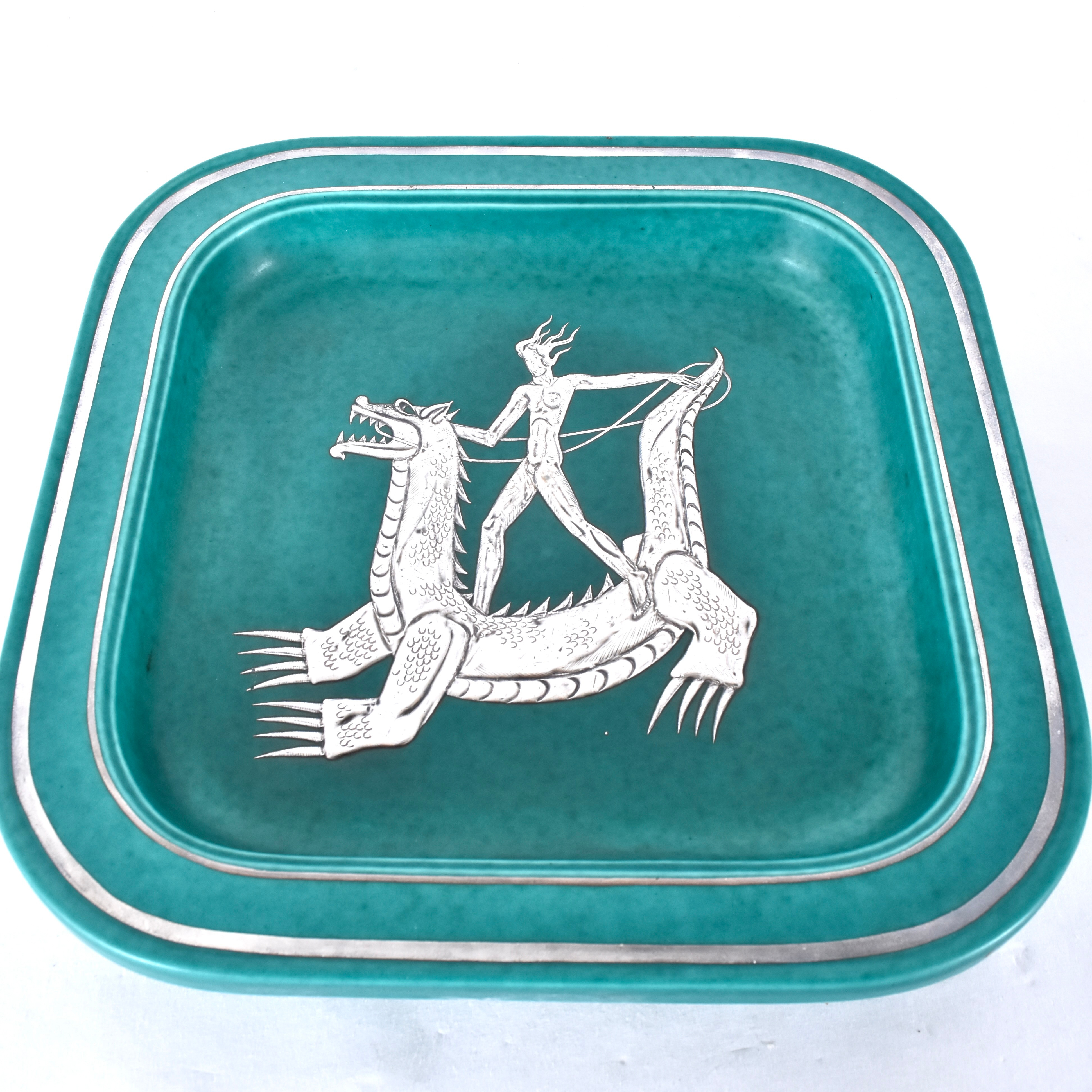 WILHELM KÅGE. Fat, Nr 1196, Stengods, Argenta, Gustavsberg Sweden.