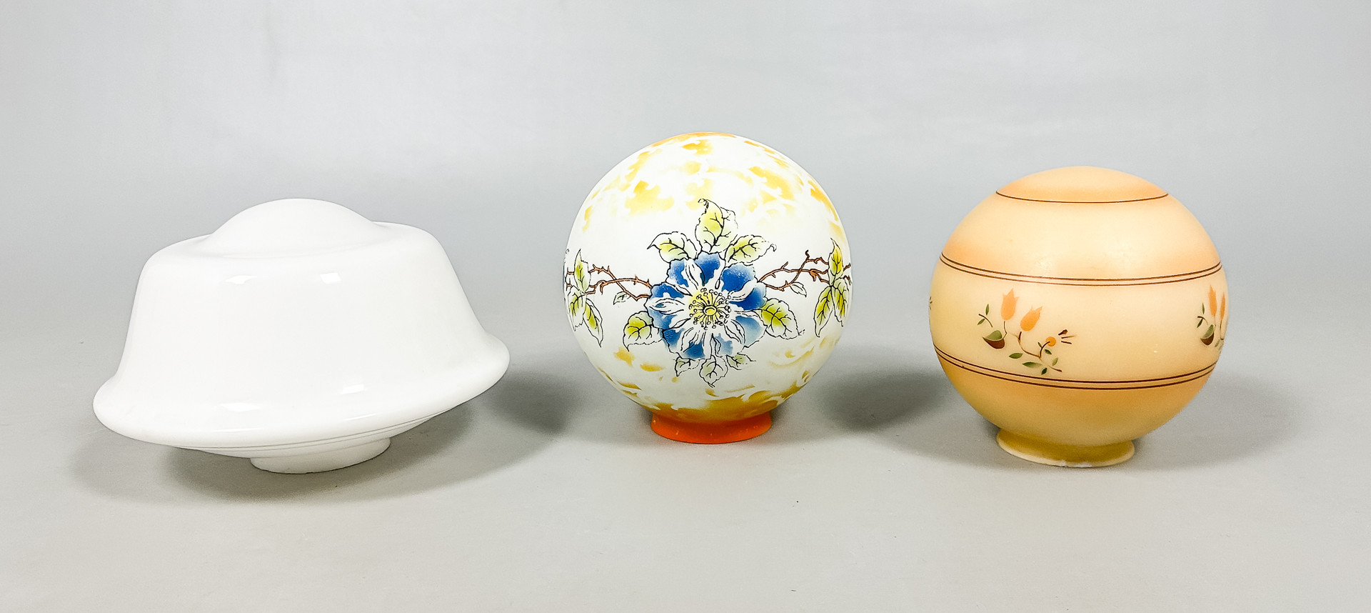 KUPOR, 3 st, glas, 1900-tal.