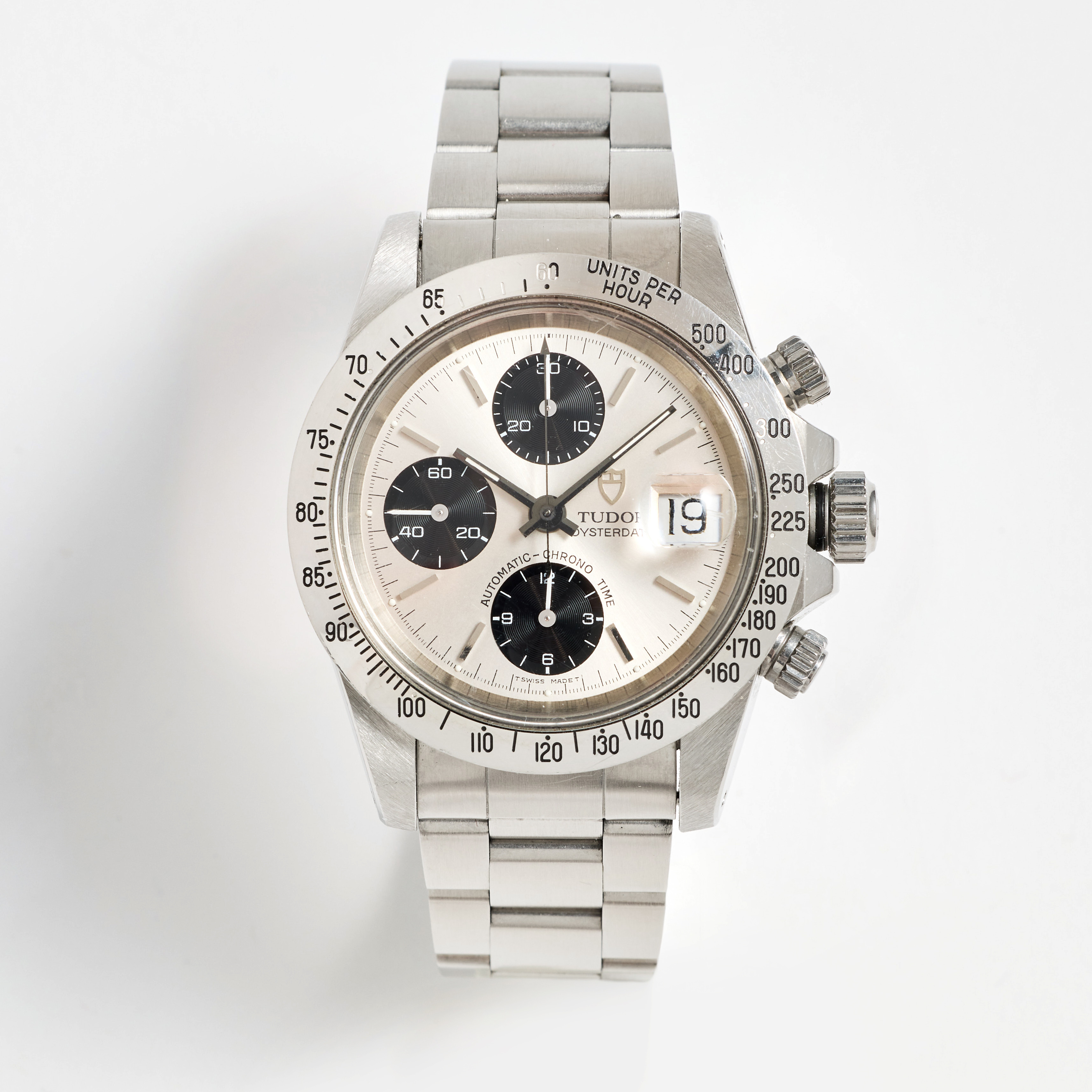 TUDOR, Oysterdate, Big Block, kronograf, armbandsur, 40 mm, stål, certifikat, juni 1999.