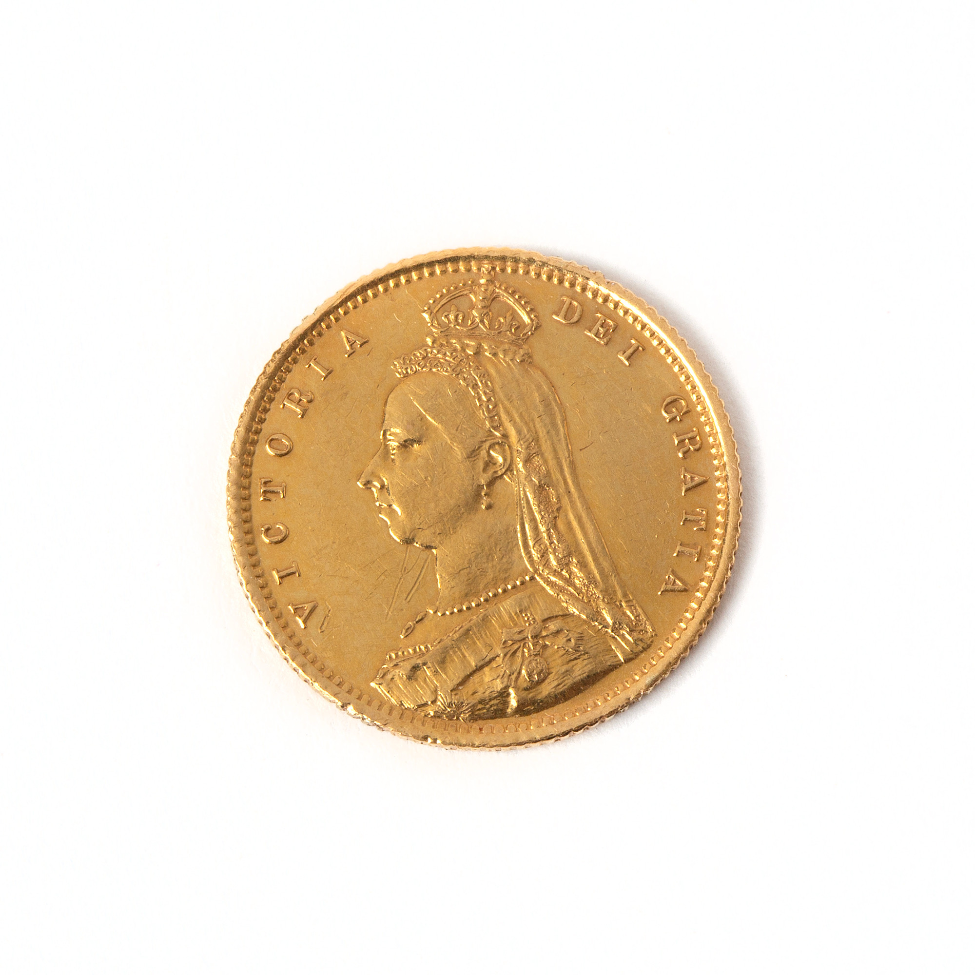 GULDMYNT/ SOVEREIGN 22K guld, Victoria Dei Gratia, år 1892 England.