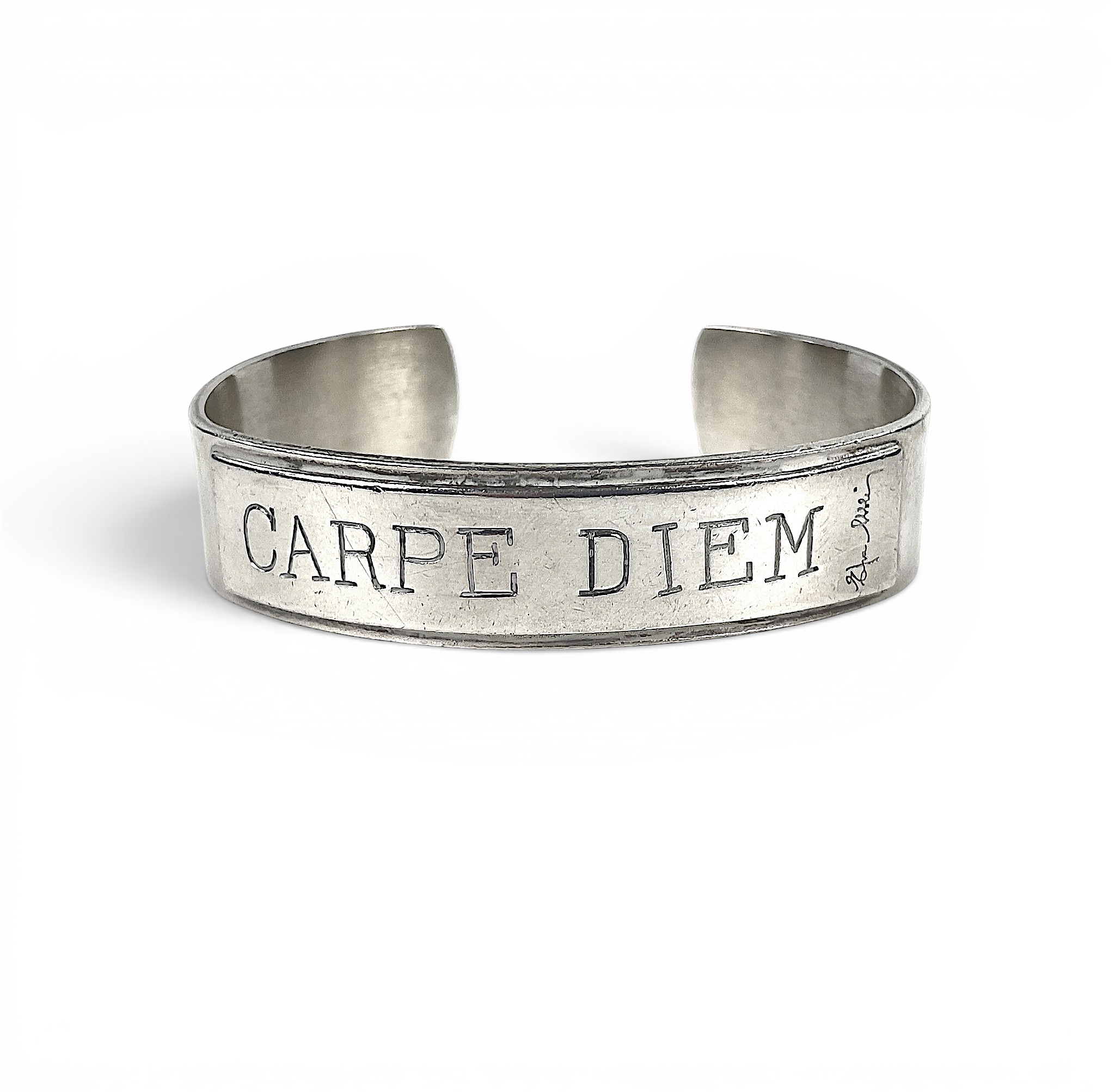 EFVA ATTLING. Armring, sterlingsilver, "Carpe Diem", Stockholms.