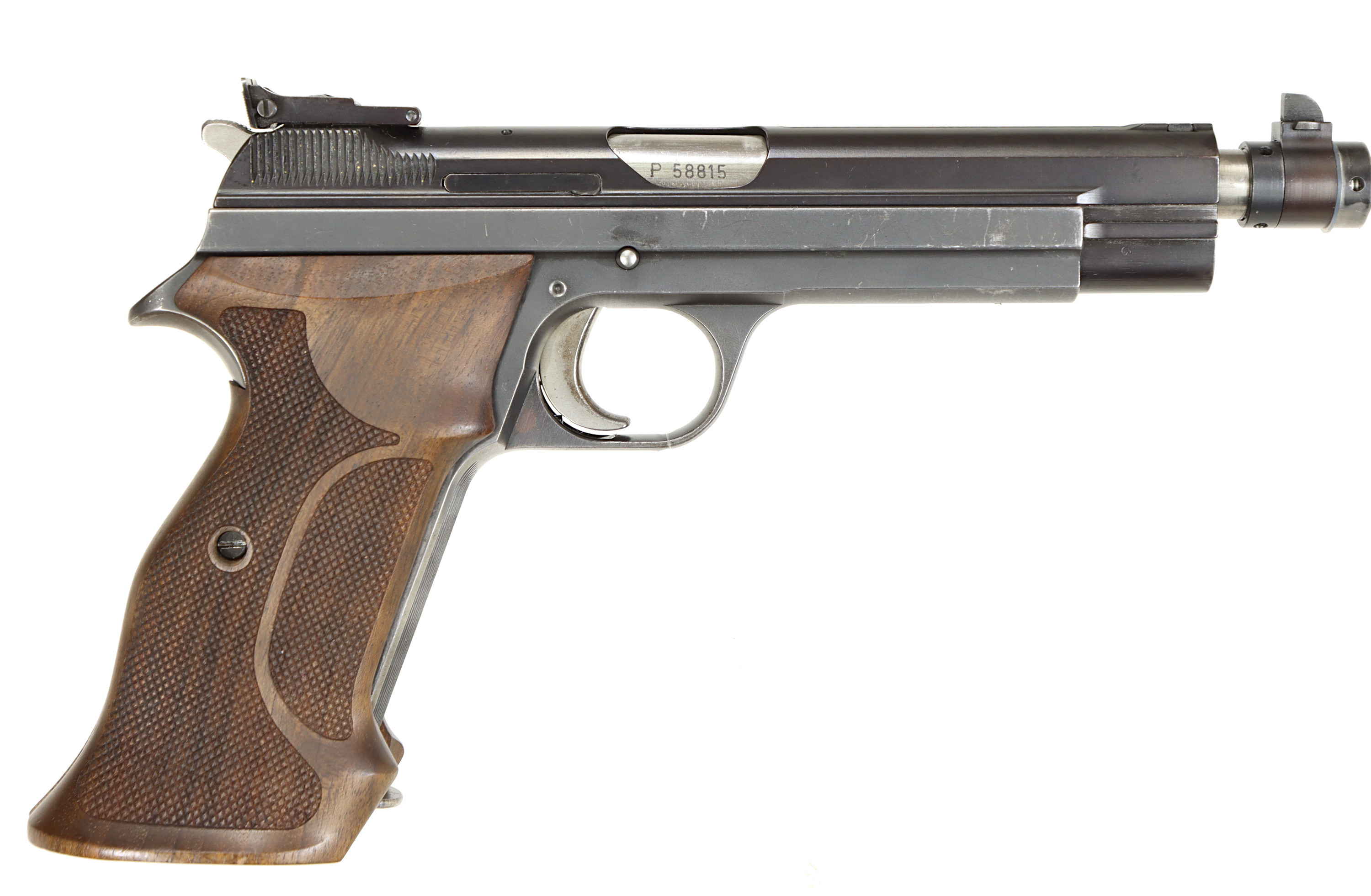 PISTOL, fabrikat SIG, modell P210-5 Long-Sport, kaliber 9x19, tillv.nr P58815, se-nr SE1978616.