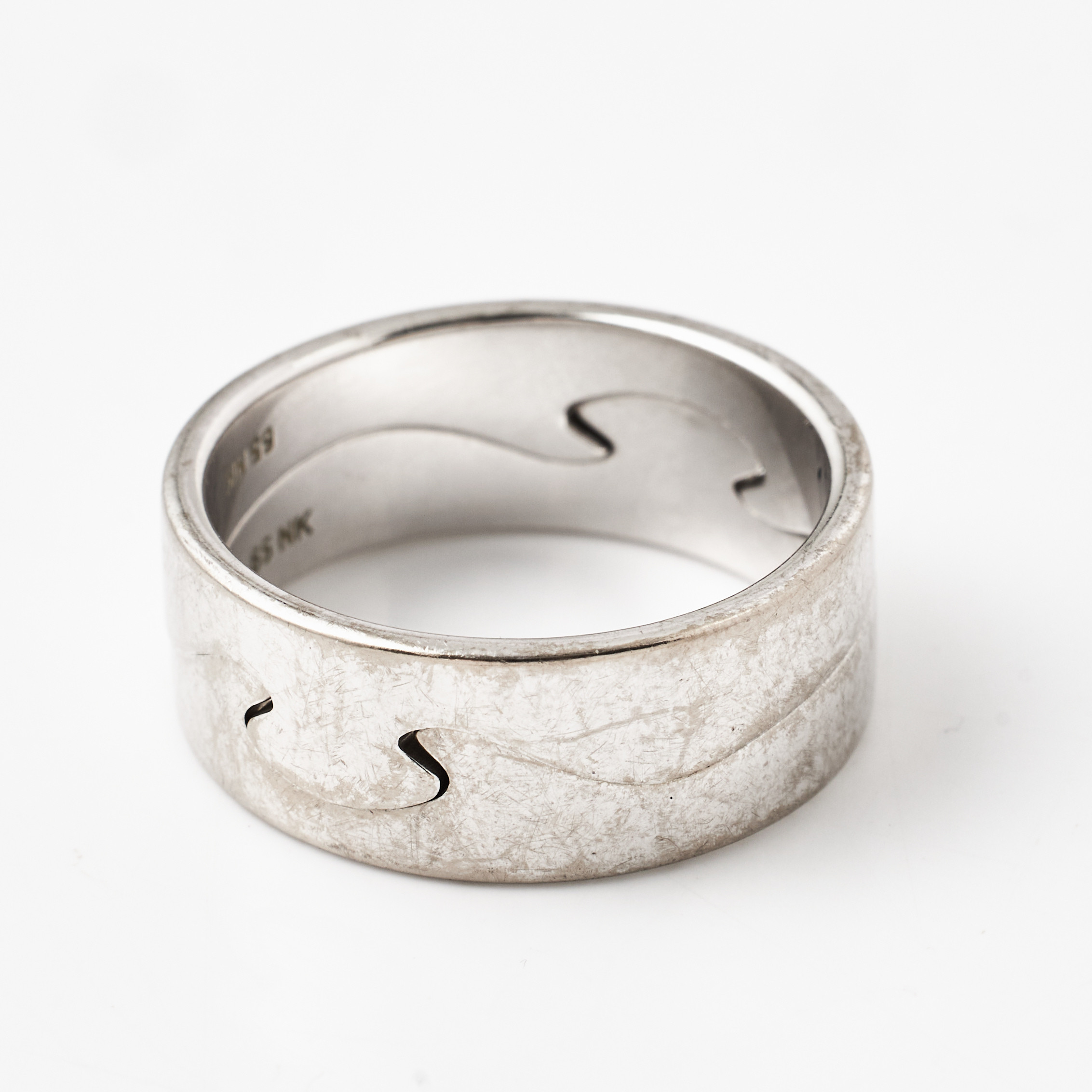 NINA KOPPEL, "Fusion", ring, 2 dlr., 18 k vitguld, Georg Jensen, Denmark.