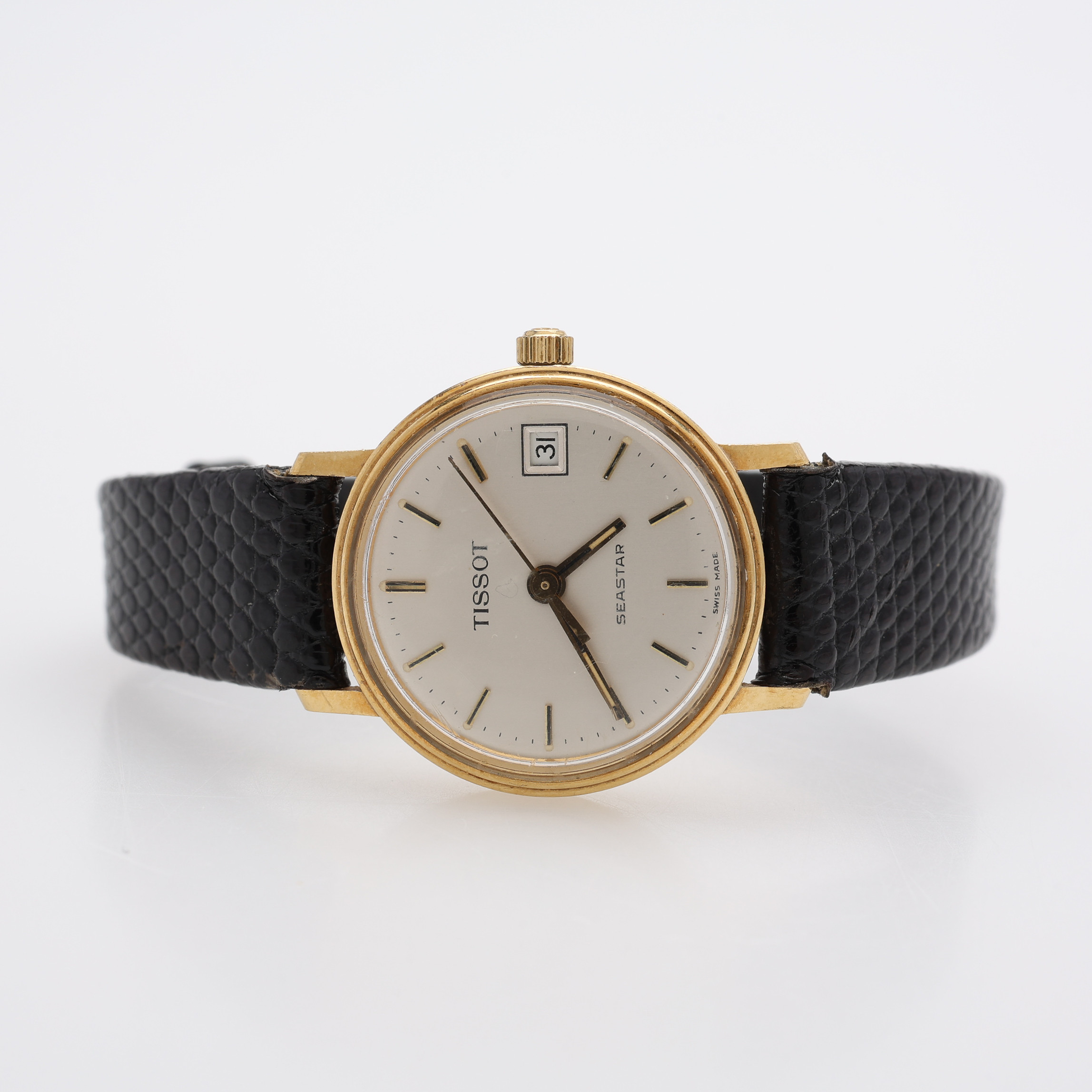 DAMARMBANDSUR, TISSOT, "Seastar", 18 k guld, kvartsverk.