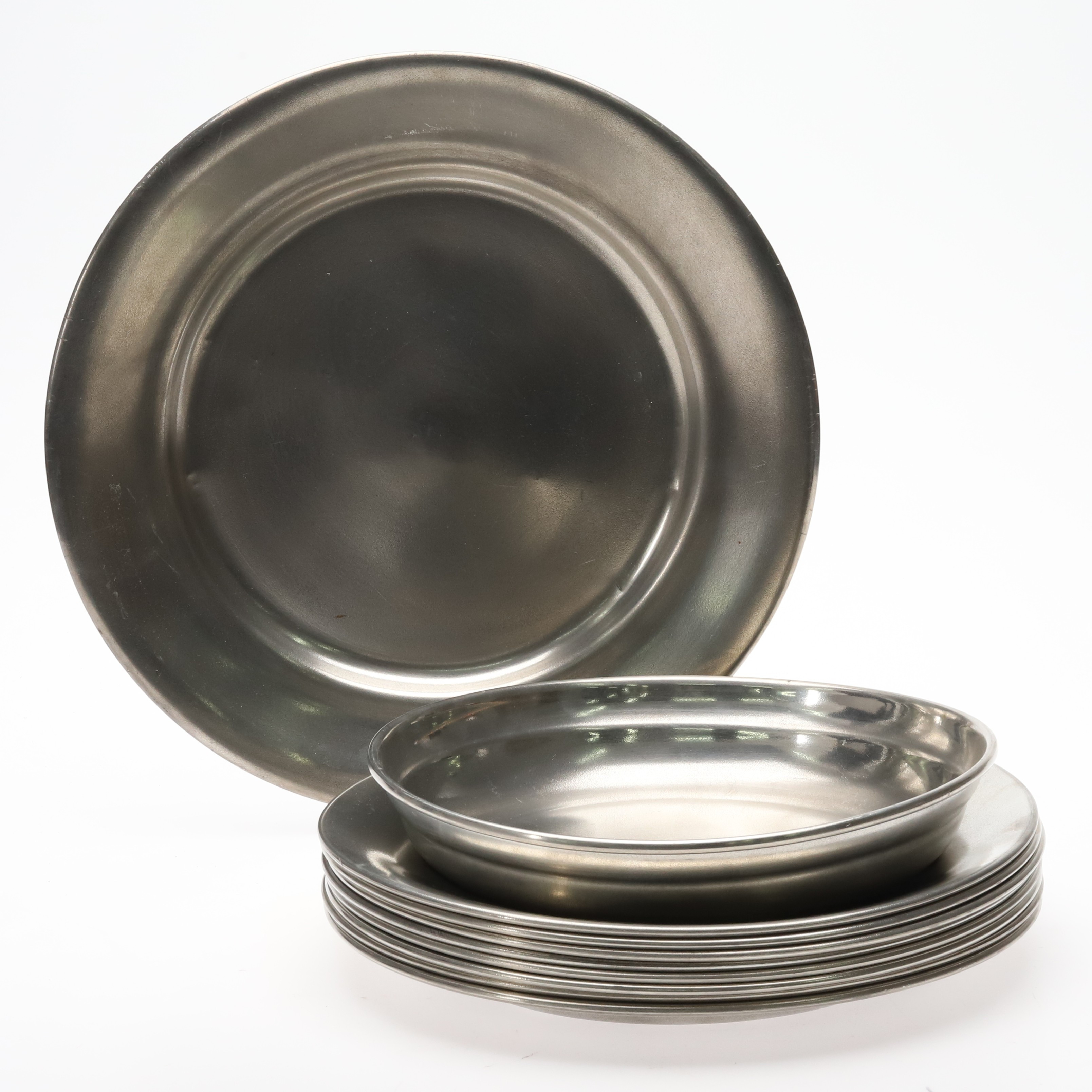 SERVERINGSFAT. 10 st. GAB Tenn, 1900-talets andra halva.