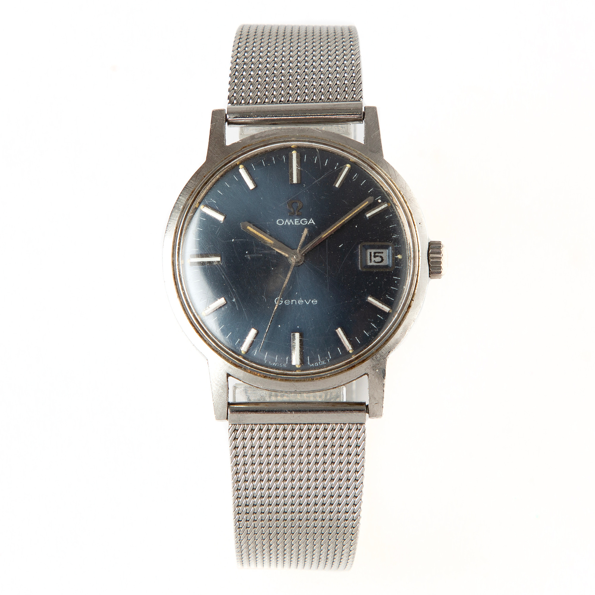 OMEGA, Genéve, armbandsur, 35 mm, stål, ca 1970.
