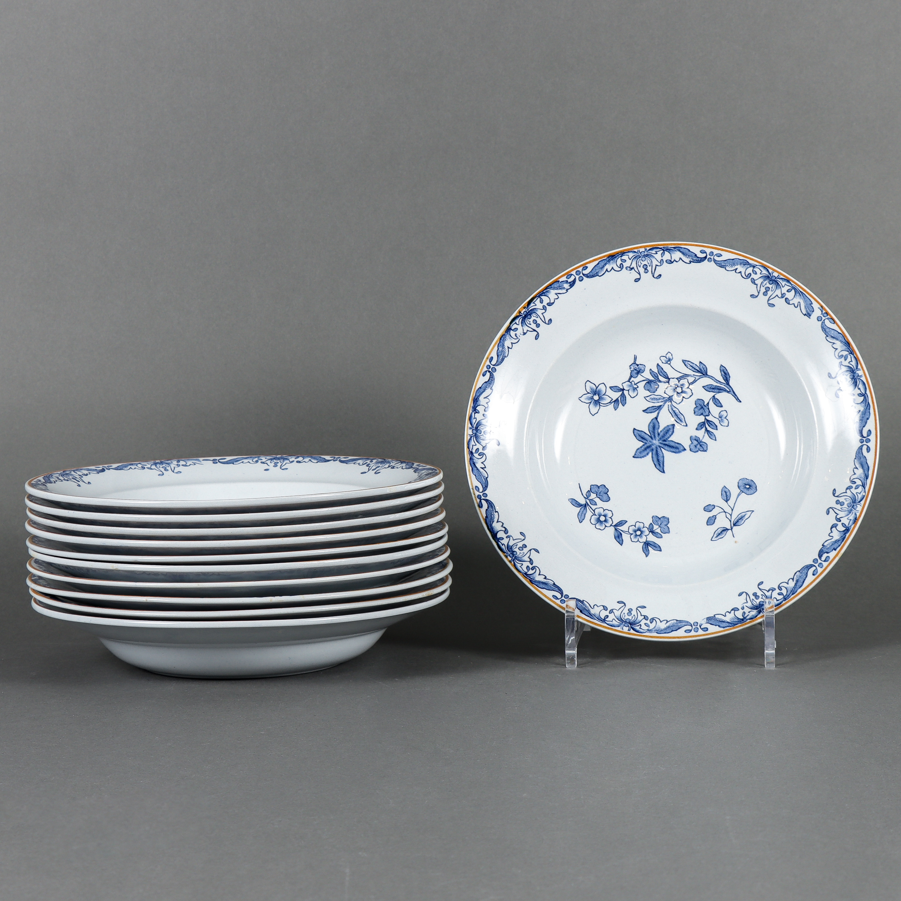 TALLRIKAR 11 stycken djupa, Rörstrand Ostindia.