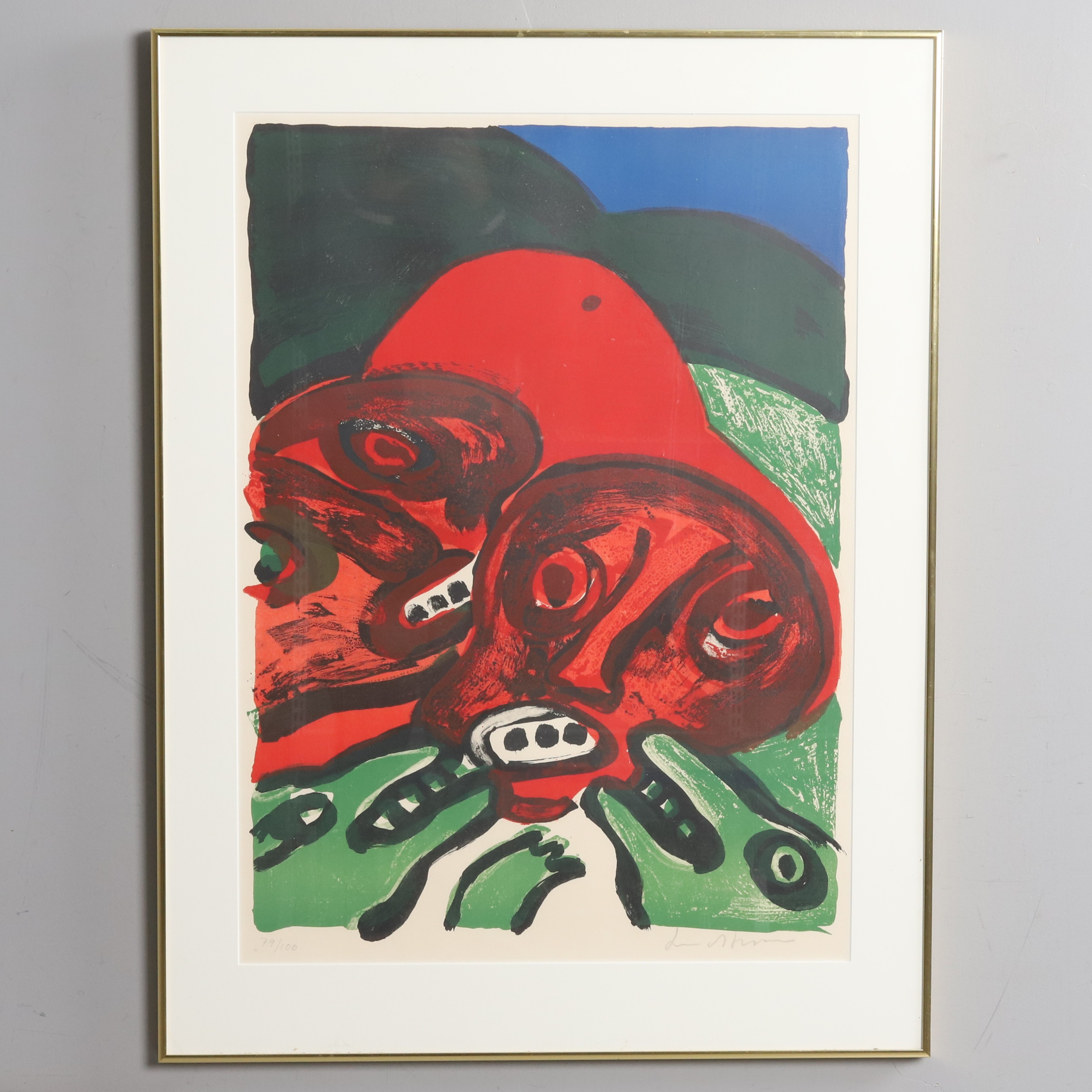 BENGT LINDSTRÖM. Färglitografi, Nr 79/100, signerad.