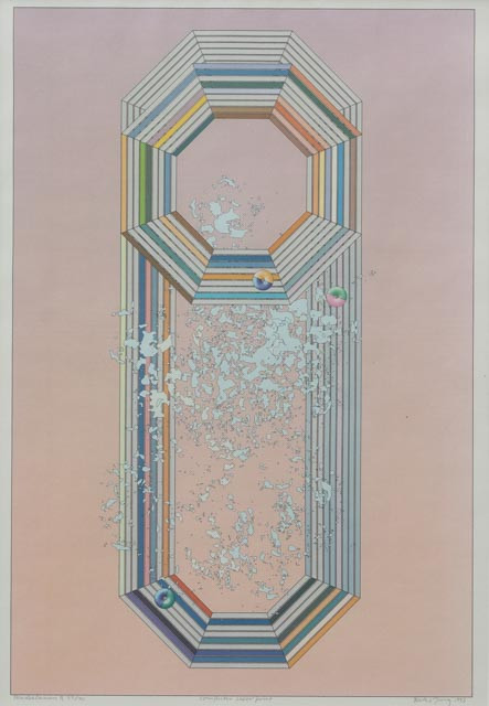 HOLGER BÄCKSTRÖM (1939-1997) &  BO LJUNGBERG (1939-2007). Betitlad, Computer laser print nr 22/70 signerad och daterad 1995.