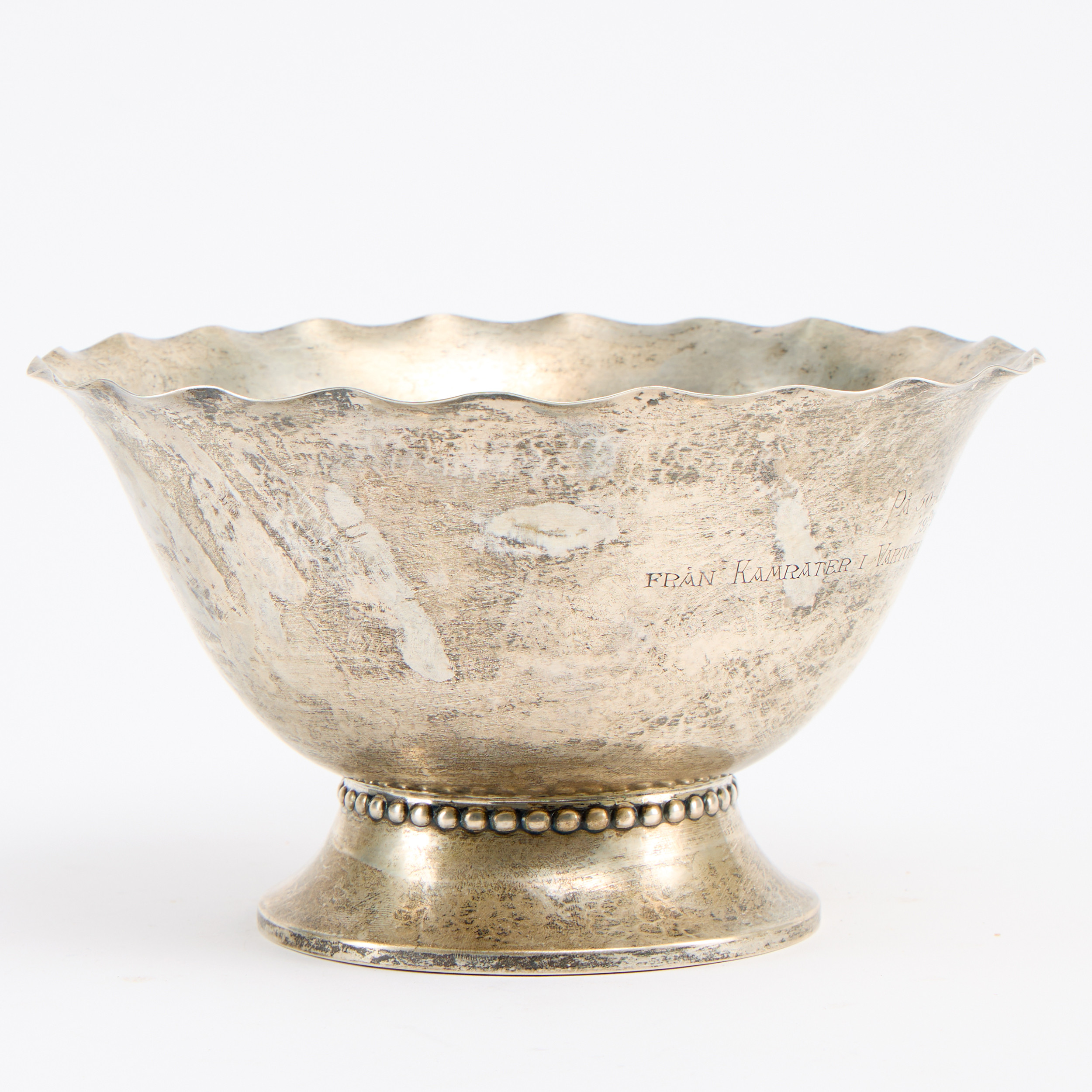 SKÅL silver KG MG Uppsala 1927.