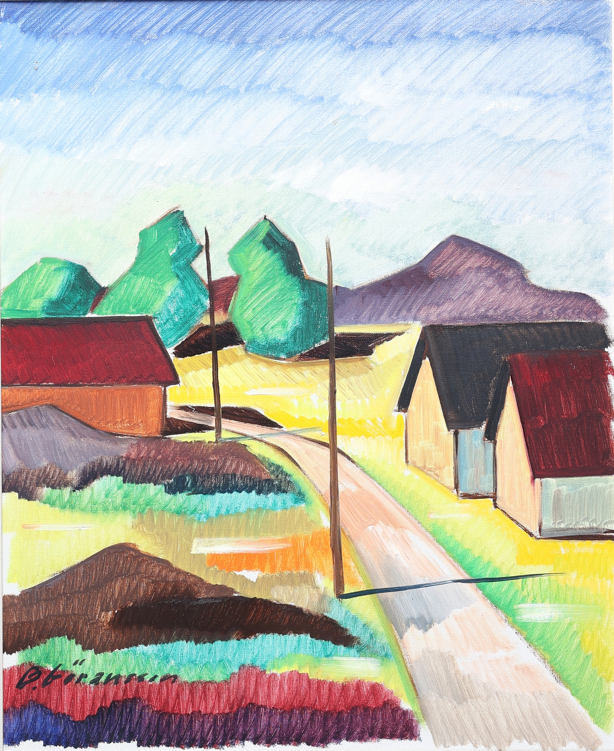 BROR GÖRANSSON (1915-1971). Olja på duk, signerad.