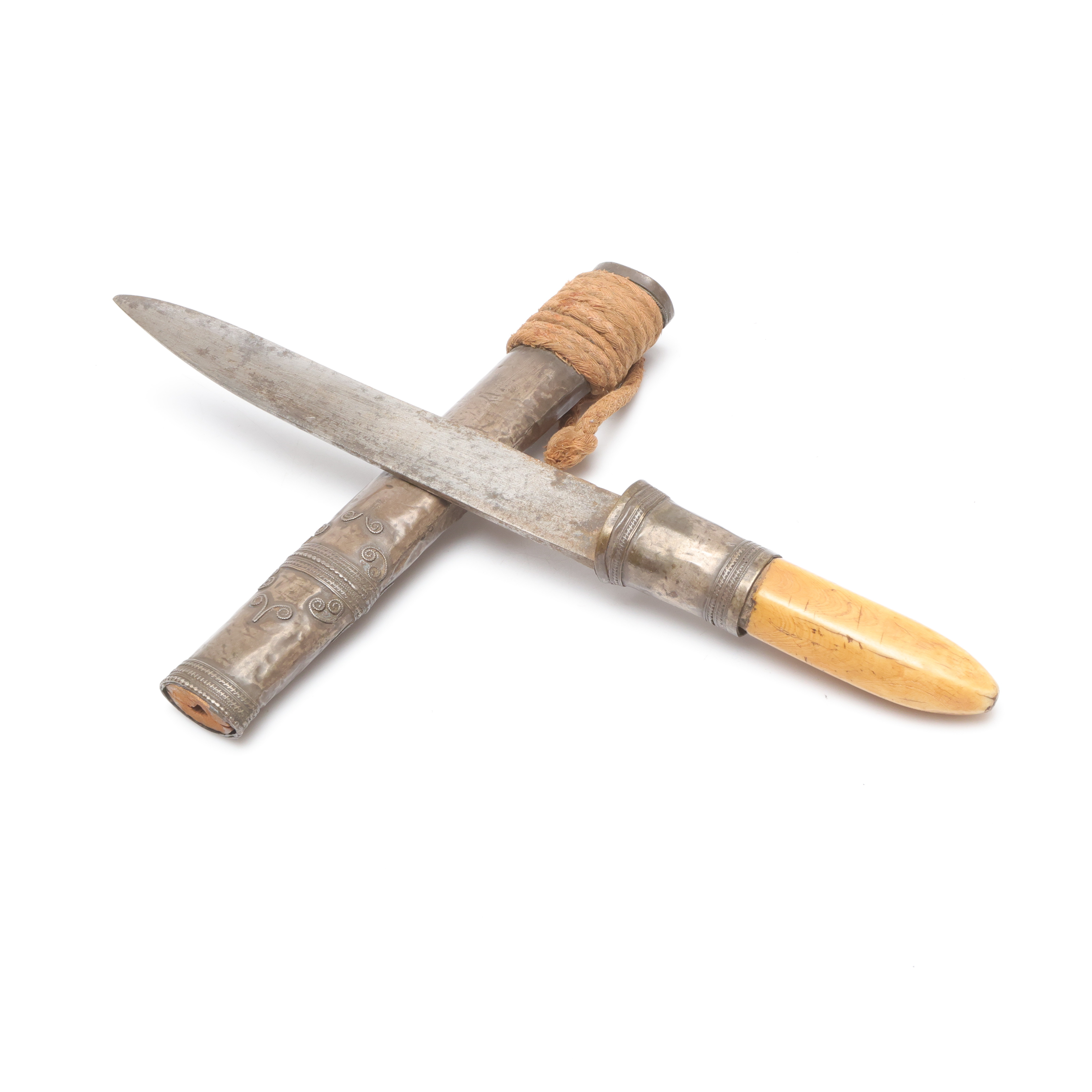 KNIV, Dha, Burma/Myanmar, 1800-tal.