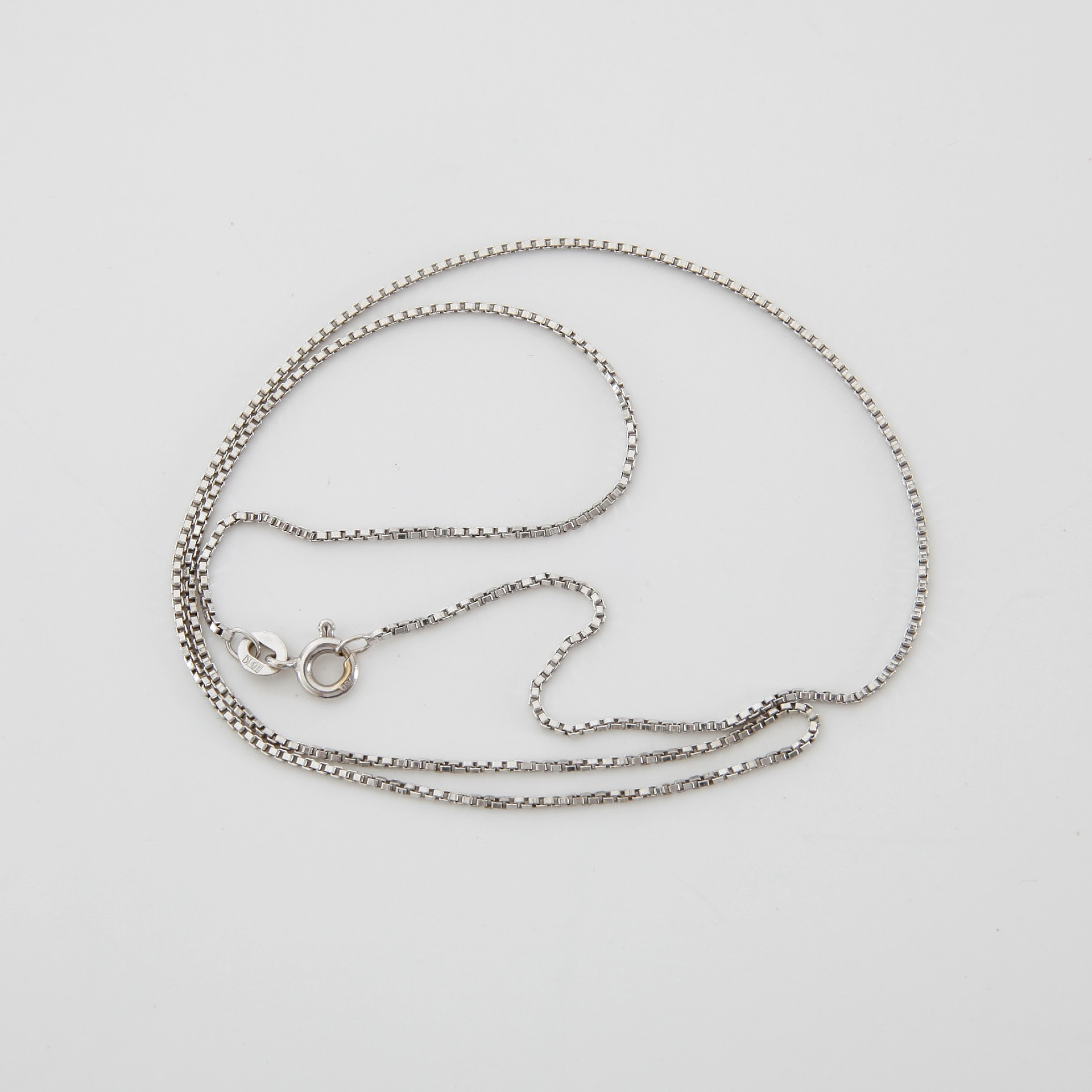 HALSKEDJA, Venetiansk länk, 18K vitguld.