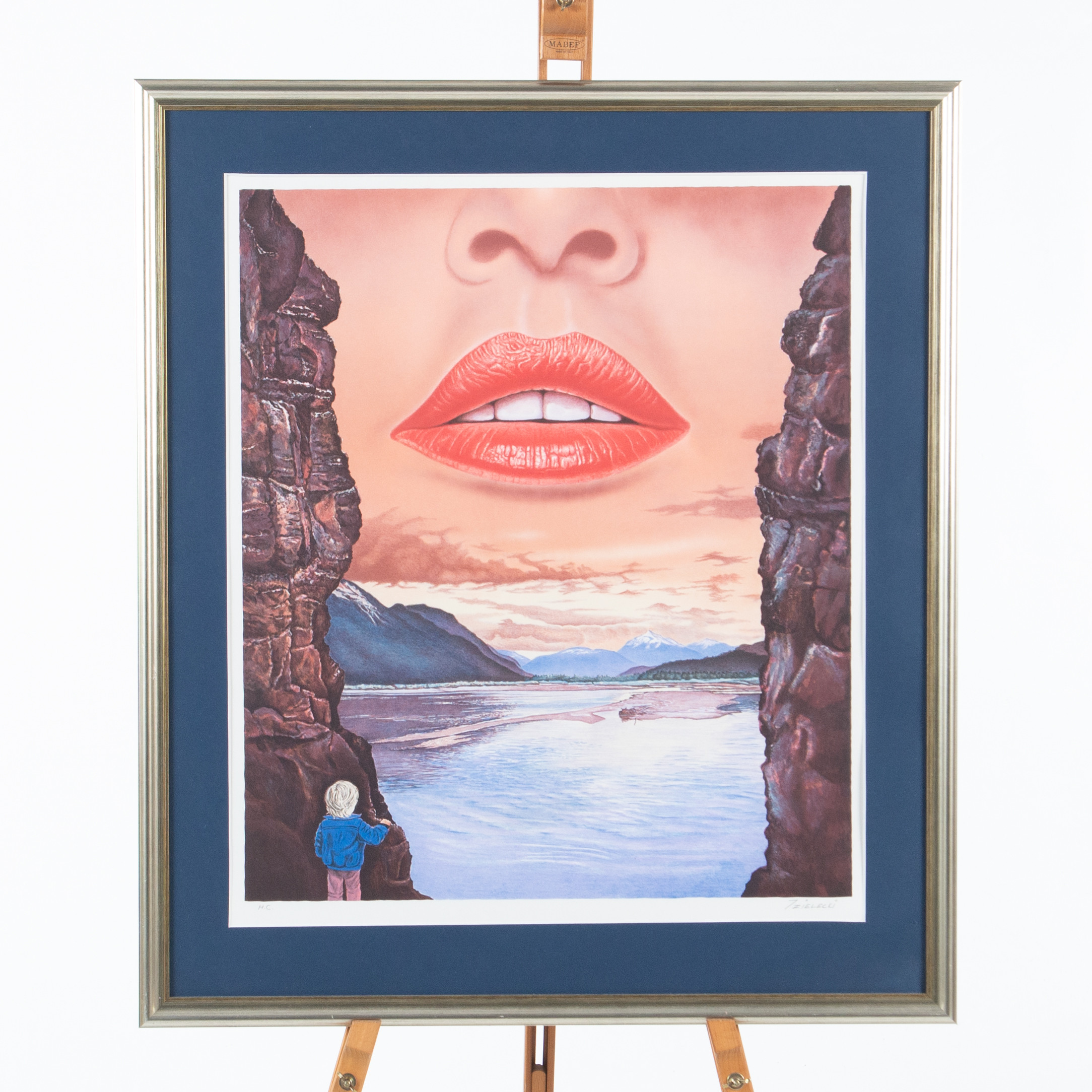 JAN ZIELECKI. Färglitografi, signerad, numrerad HC.