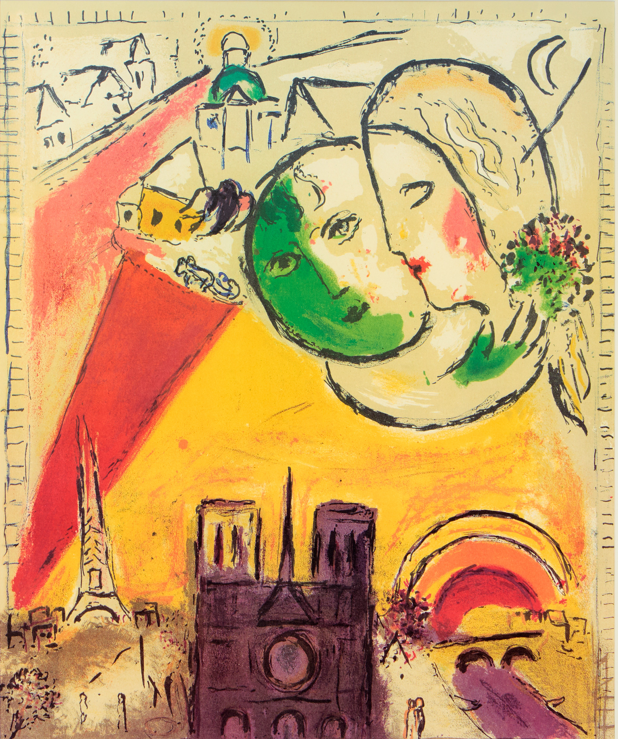 MARC CHAGALL. EFTER. "Le Dimanche".